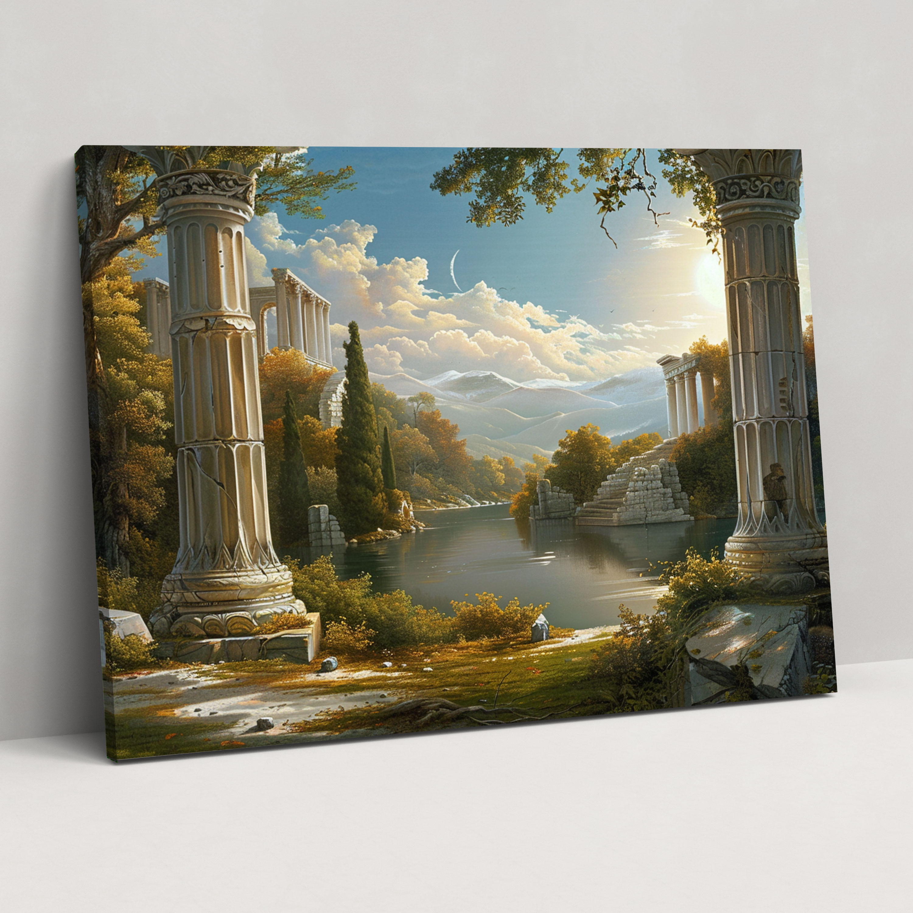 Classicism Canvas Print - Ancient Ruins Landscape Wall Art - Classicism, Wall Art, Canvas Print, Classicism