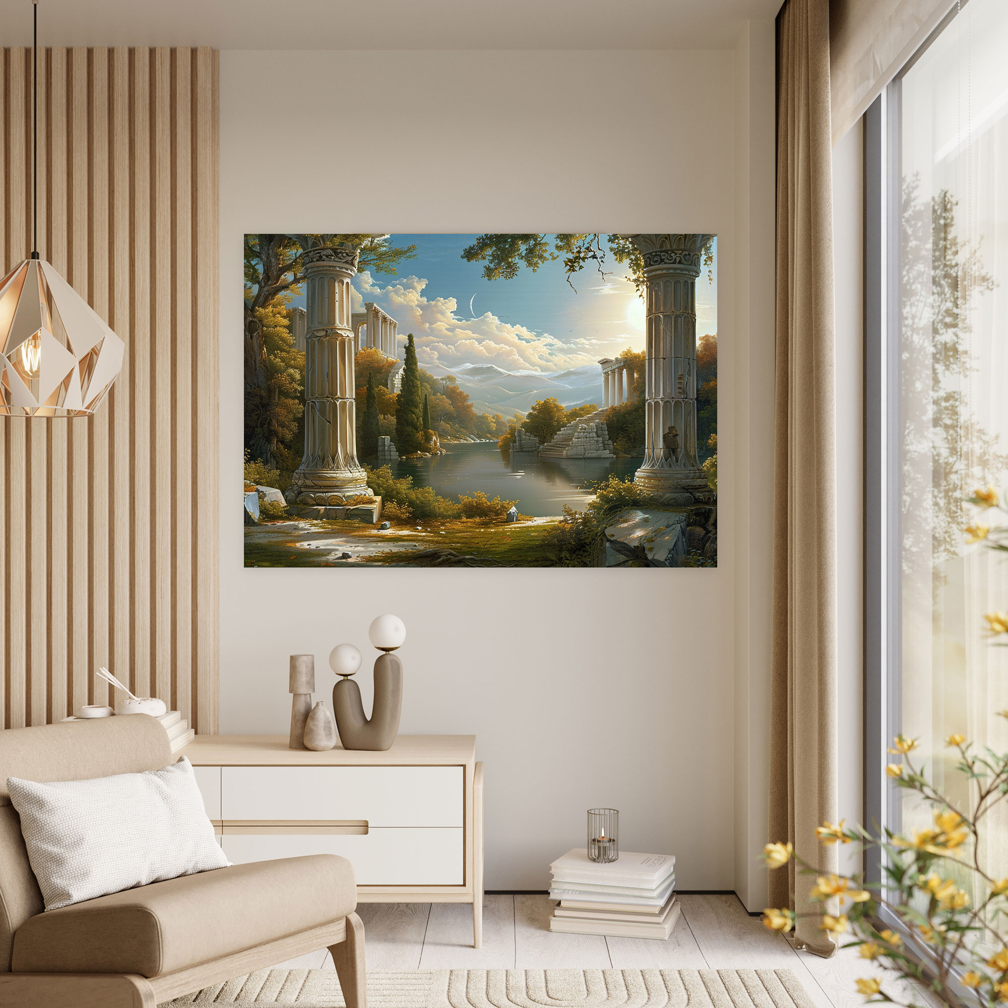 Classicism Canvas Print - Ancient Ruins Landscape Wall Art - Classicism, Wall Art, Canvas Print, Classicism