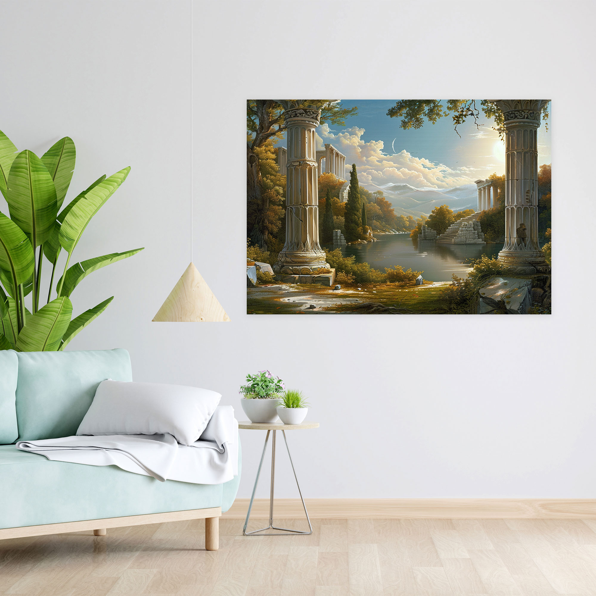 Classicism Canvas Print - Ancient Ruins Landscape Wall Art - Classicism, Wall Art, Canvas Print, Classicism