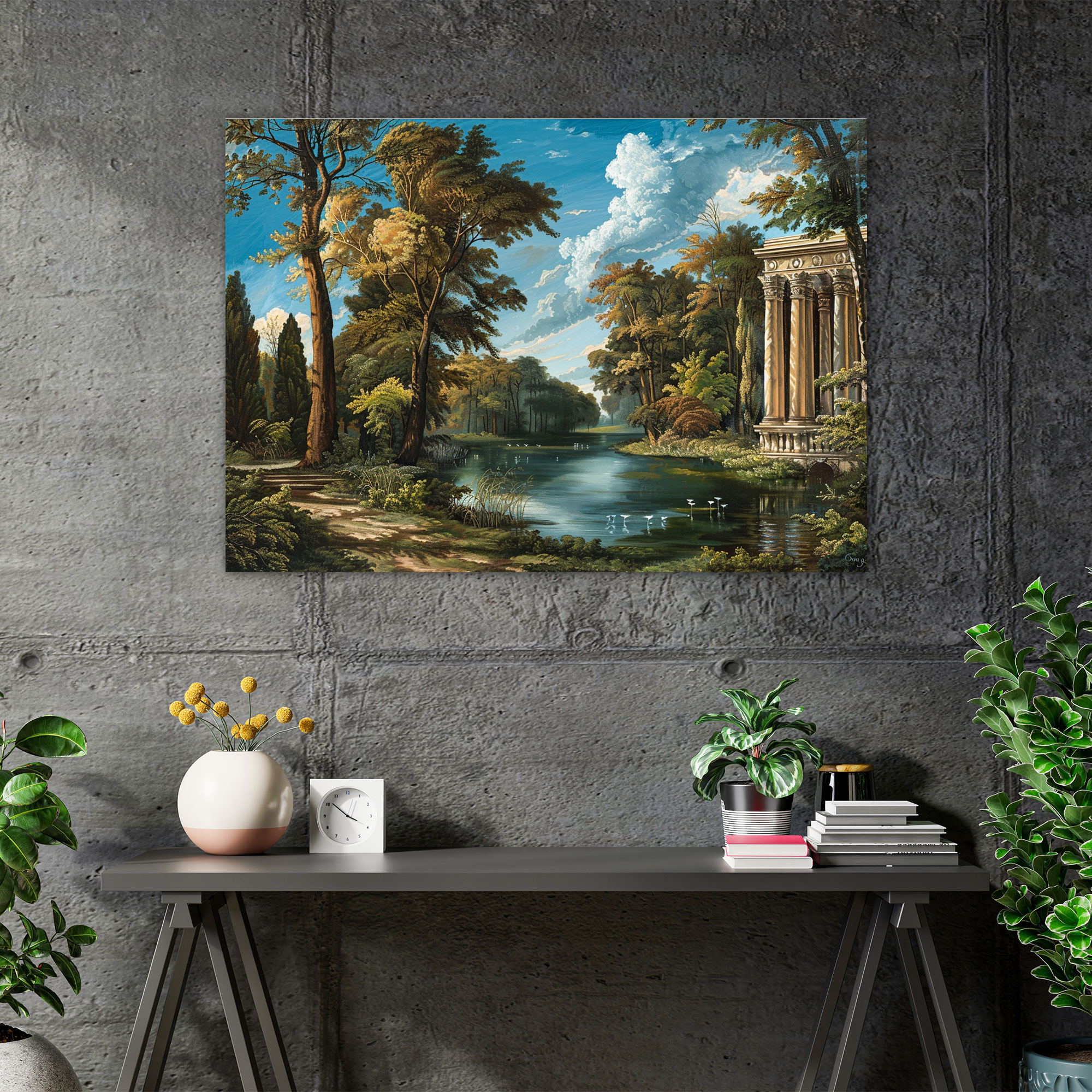 Classicism Canvas Print - Nature With Classical Elements Wall Art - Classicism, Home Decoration, Wall Decoration, Canvas