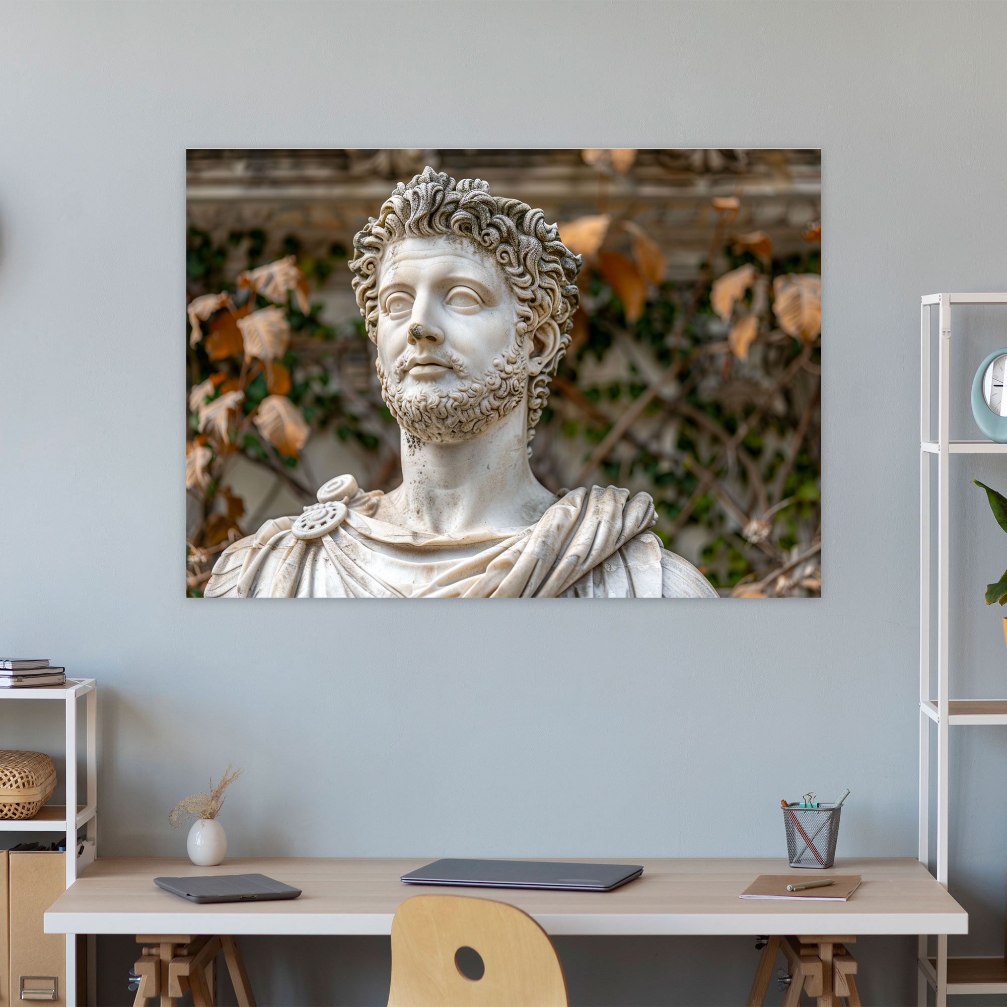 Classicism Roman Emperor Sculpture Wall Art - Classicism, Classicism, Canvas Wall Art, Canvas