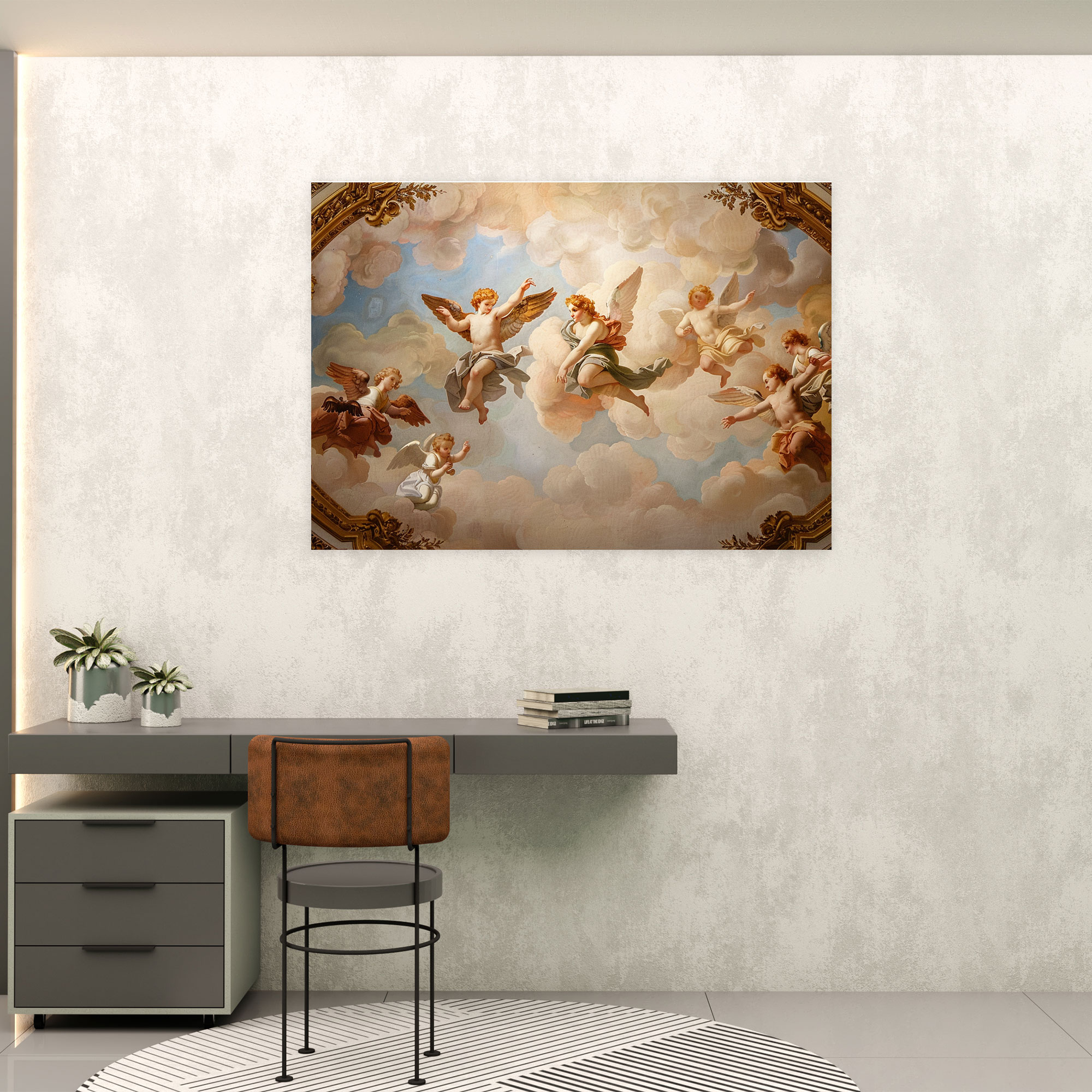 Classicism Angels Canvas Print - Classicism, Home Decoration, Classicism, Canvas Wall Art