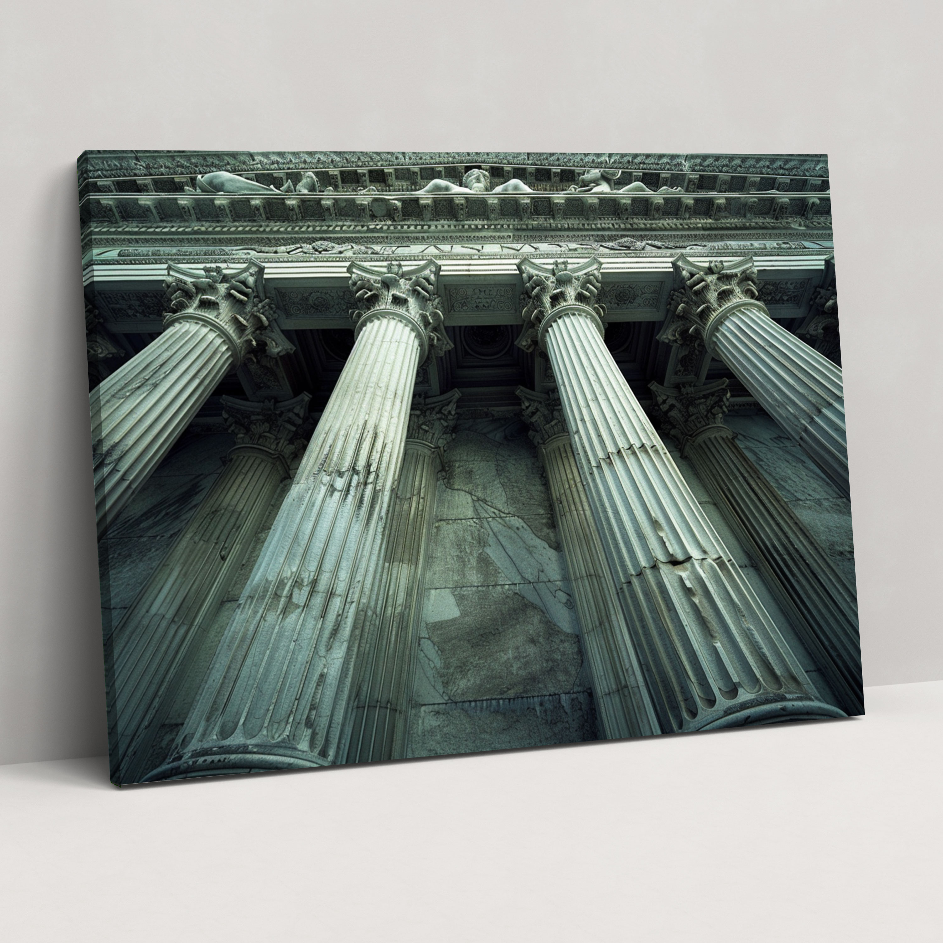 Majestic Pillars Canvas Print - Classicism, Home Decoration, Canvas Wall Art, Classicism