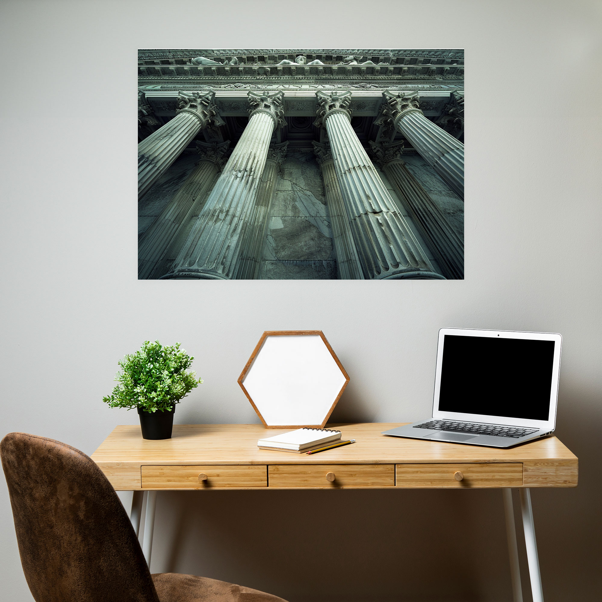 Majestic Pillars Canvas Print - Classicism, Home Decoration, Canvas Wall Art, Classicism