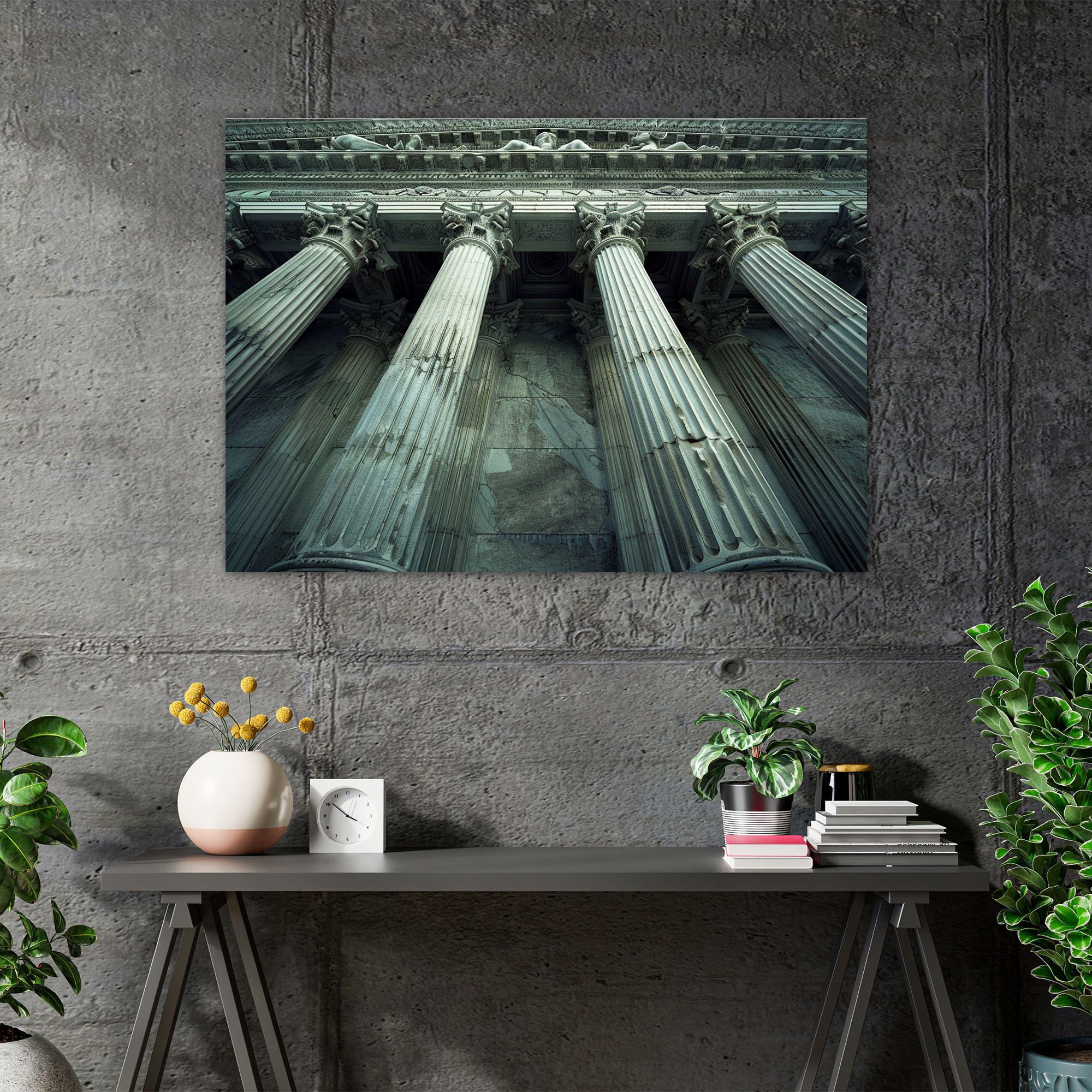 Majestic Pillars Canvas Print - Classicism, Home Decoration, Canvas Wall Art, Classicism