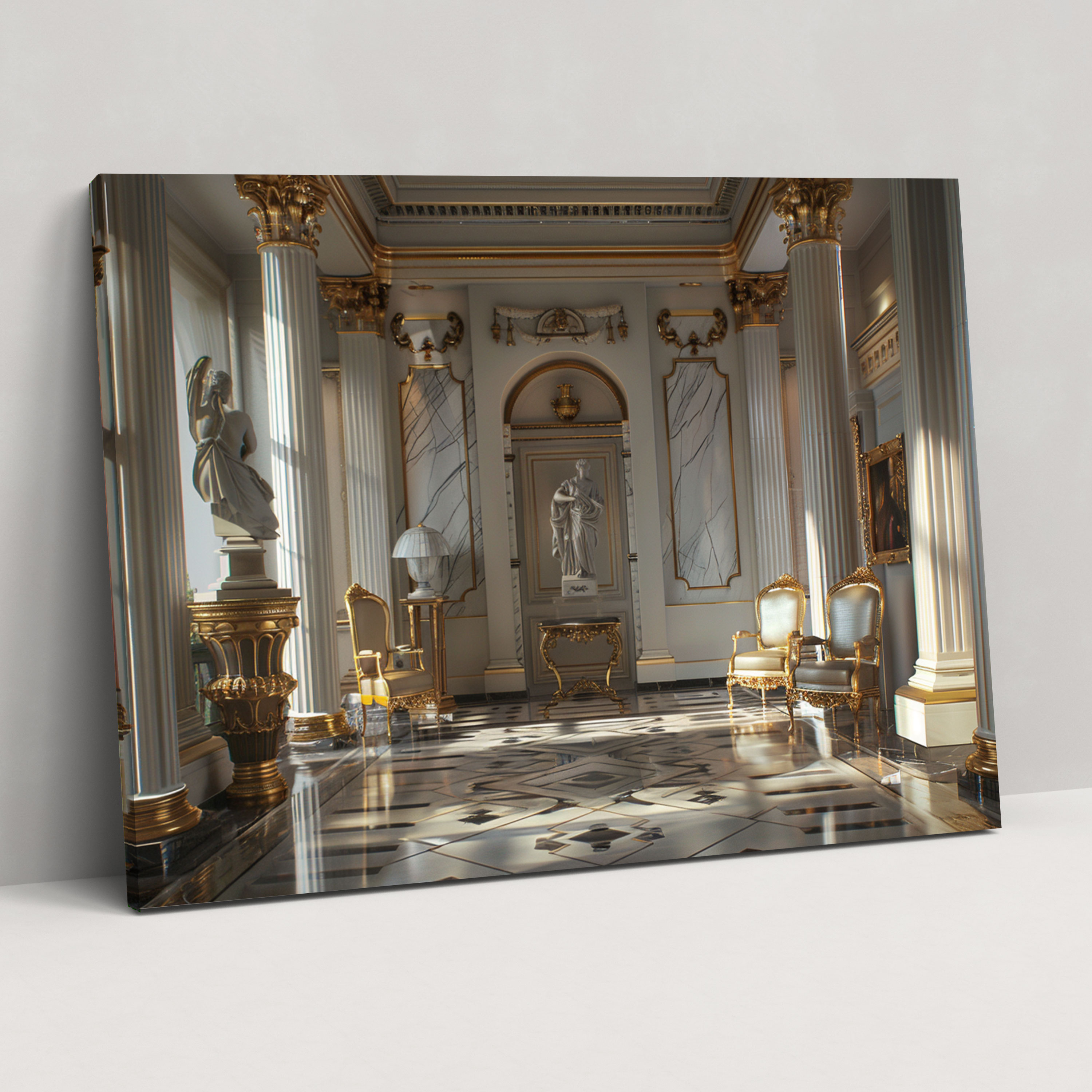 Neoclassical Interior Canvas Print - Classicism, Wall Art, Classicism, Canvas Wall Art