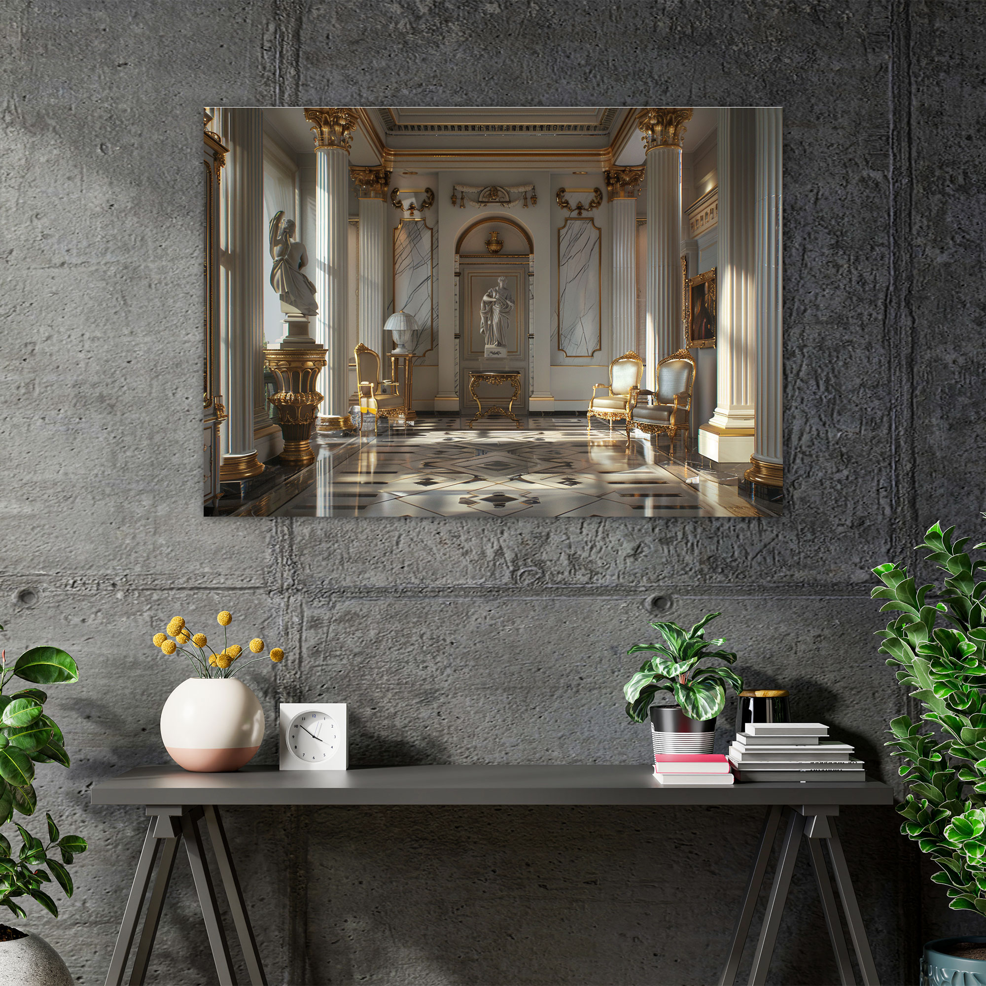 Neoclassical Interior Canvas Print - Classicism, Wall Art, Classicism, Canvas Wall Art
