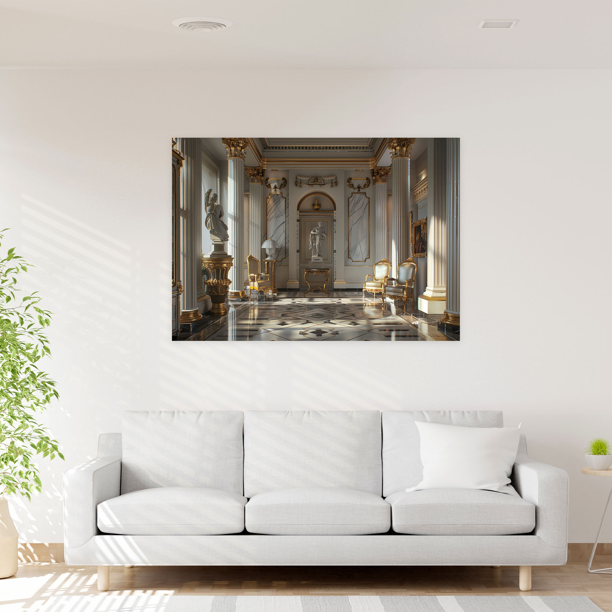 Neoclassical Interior Canvas Print - Classicism, Wall Art, Classicism, Canvas Wall Art