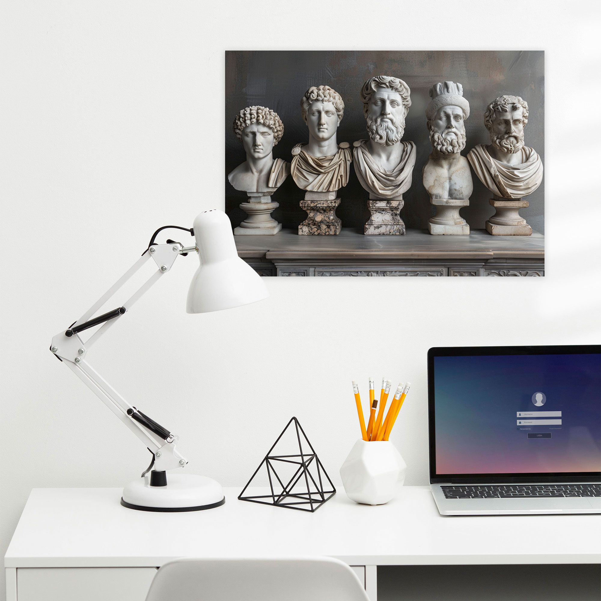 Roman Sculptures Wall Decoration - Classicism, Canvas Wall Art, Wall Decoration, Classicism