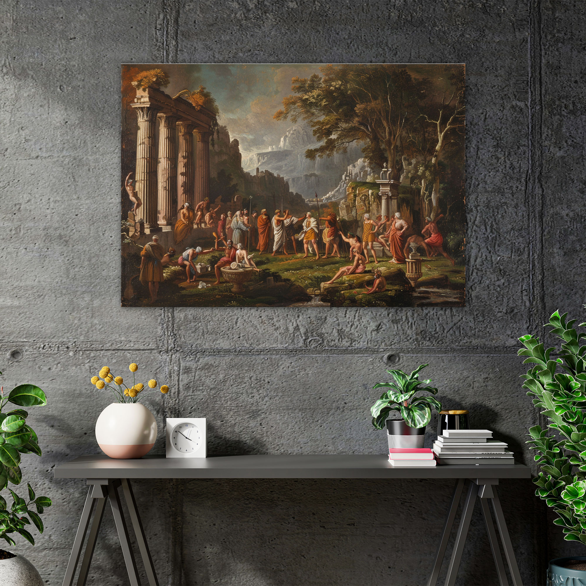Mythological Scene Canvas Print - Classicism, Home Decoration, Wall Decoration, Canvas