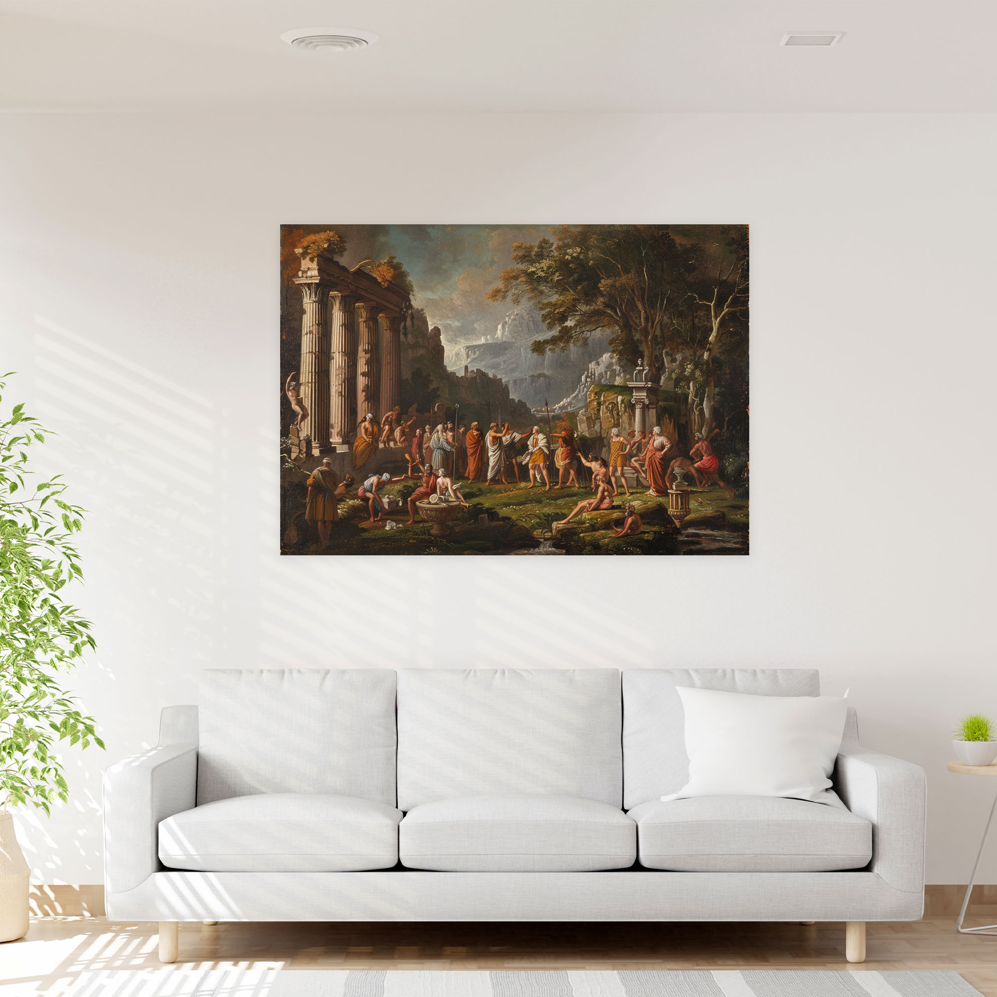 Mythological Scene Canvas Print - Classicism, Home Decoration, Wall Decoration, Canvas