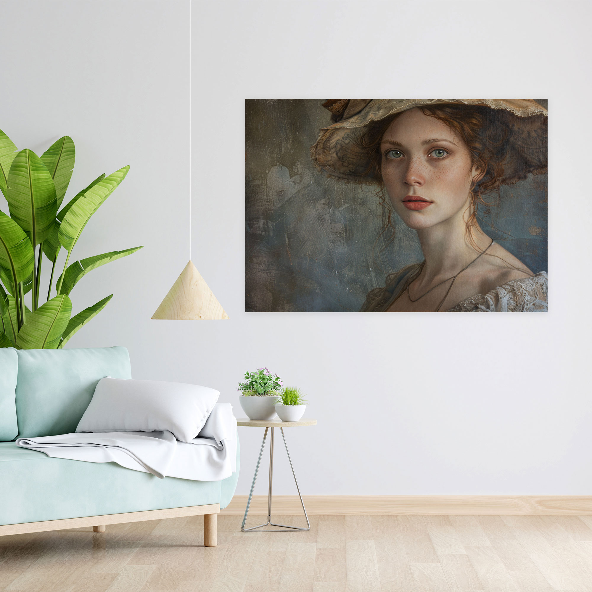 Romantic Portrait Wall Decoration - Classicism, Canvas Wall Art, Classicism, Home Decoration