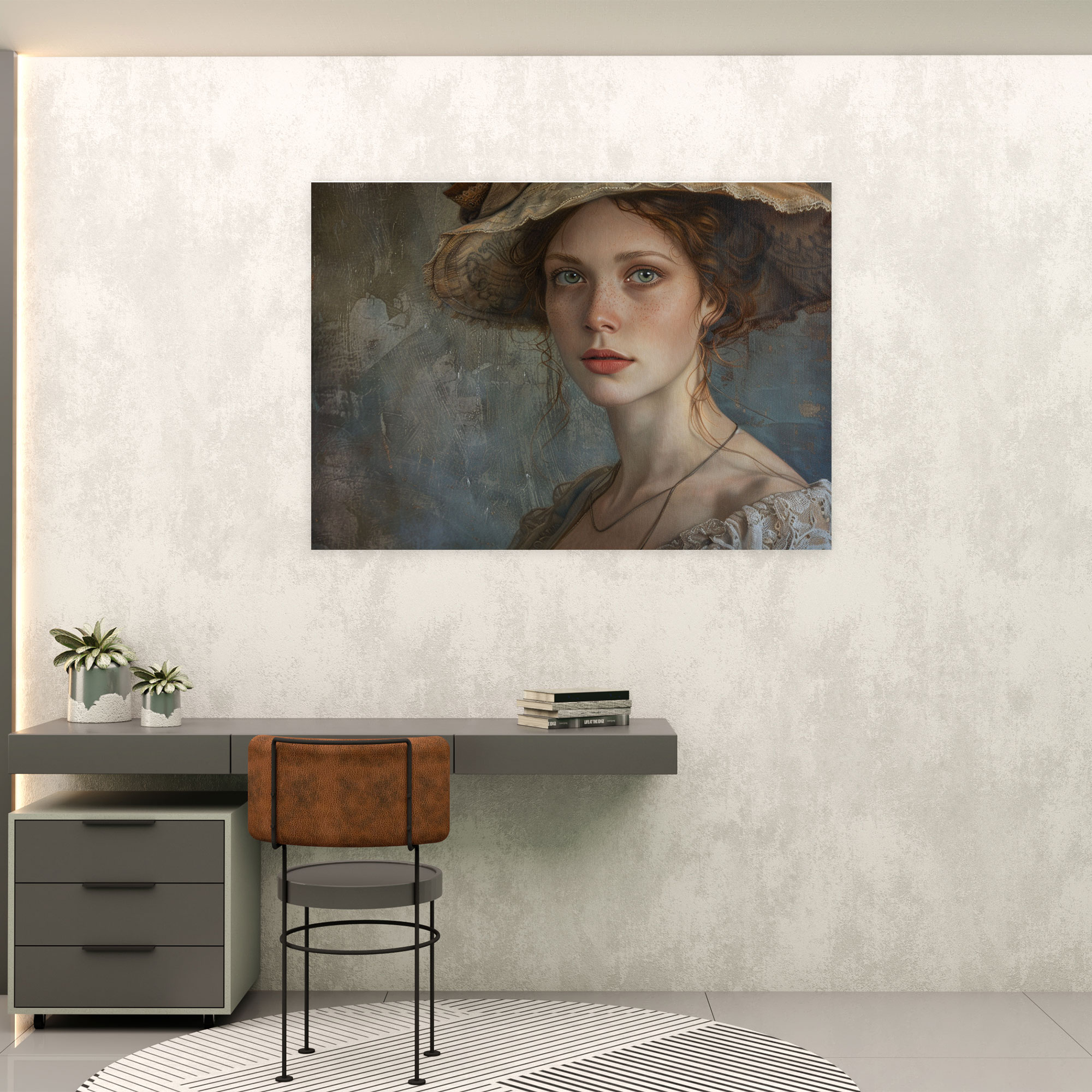 Romantic Portrait Wall Decoration - Classicism, Canvas Wall Art, Classicism, Home Decoration