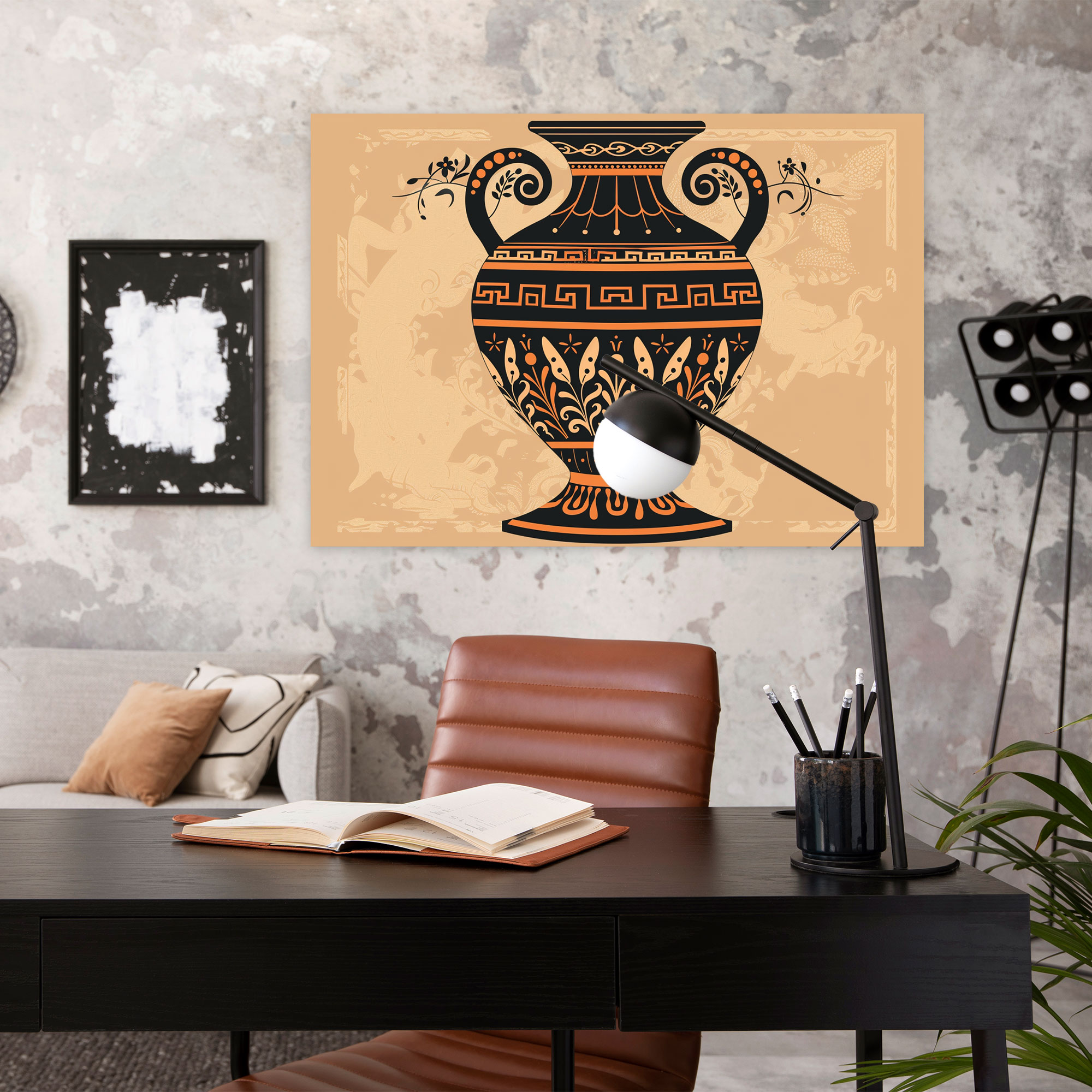 Greek Pottery Classicism Canvas Print - Classicism, Canvas Wall Art, Wall Art, Wall Decoration