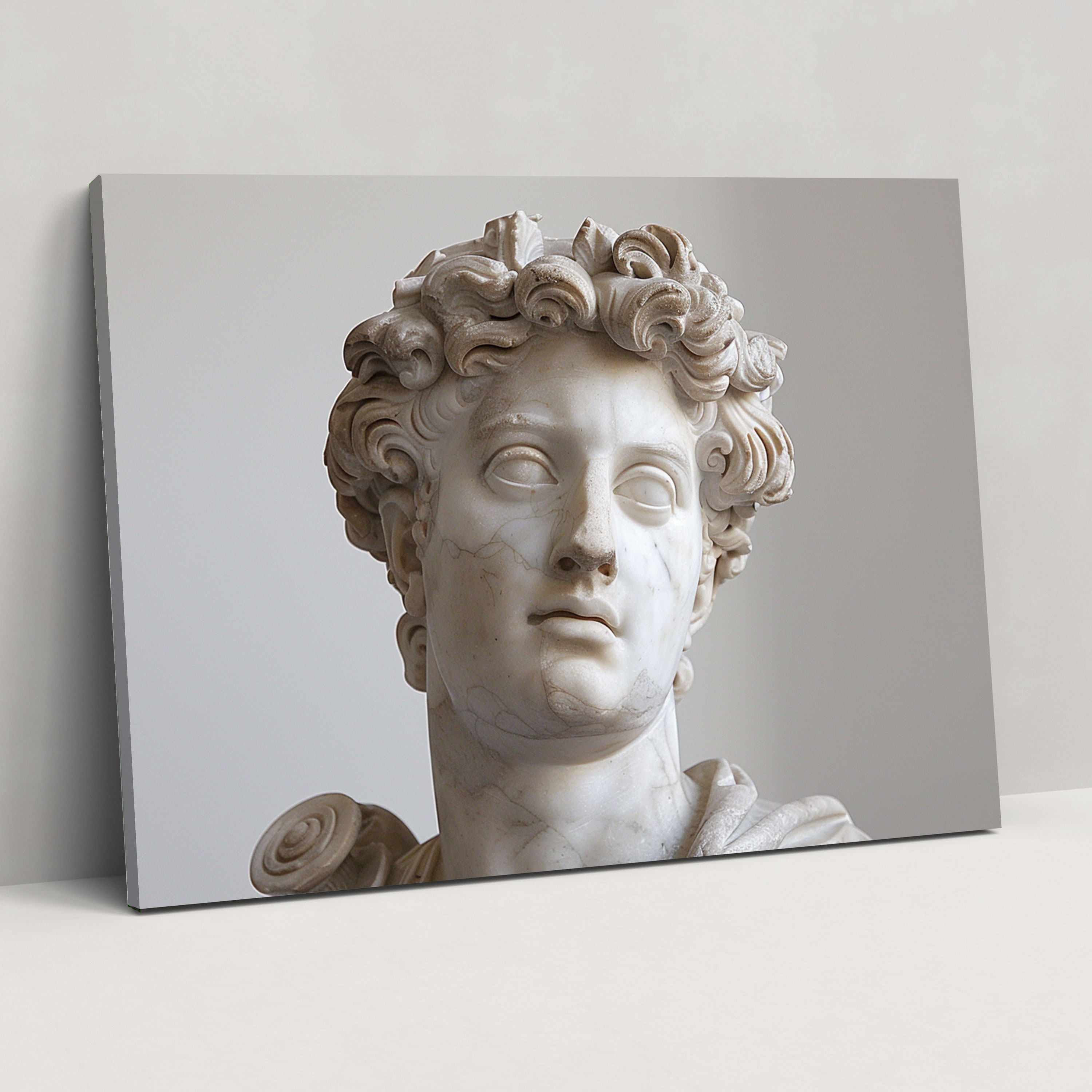 Classicism Marble Bust Canvas Print - Classicism, Canvas Wall Art, Wall Art, Marble Sculpture