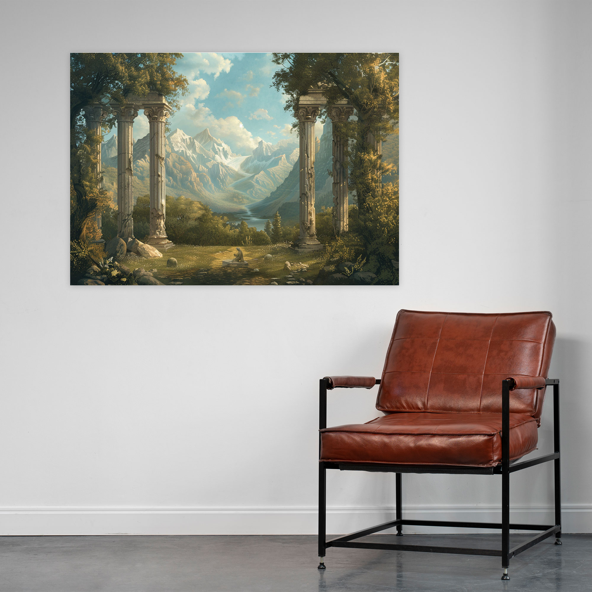 Majestic Landscape Classicism Wall Art - Classicism, Canvas Wall Art, Renaissance Painting, Wall Decoration