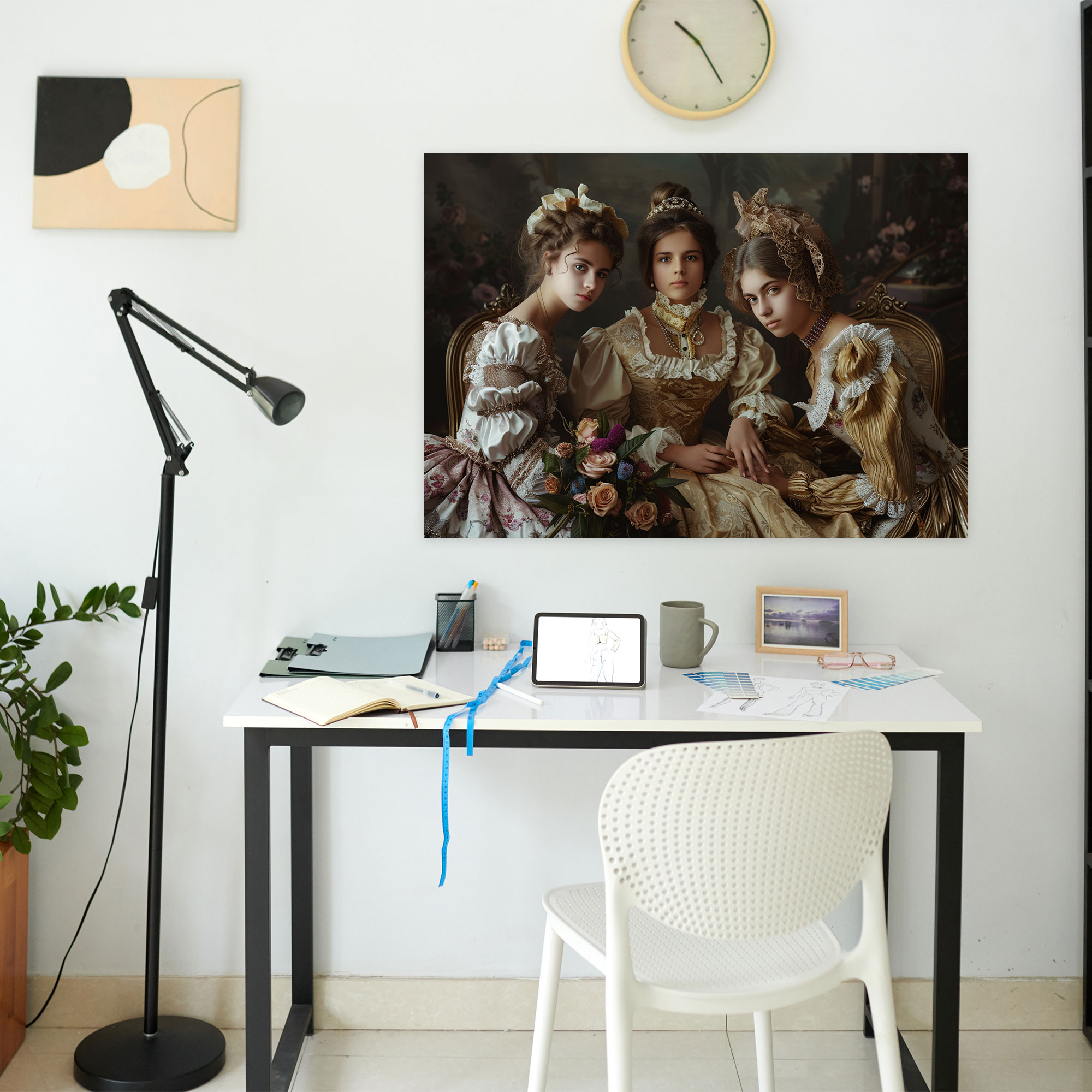 Classicism Canvas Print: Neoclassical Portrait - Classicism, Classicism, Wall Art, Canvas Print