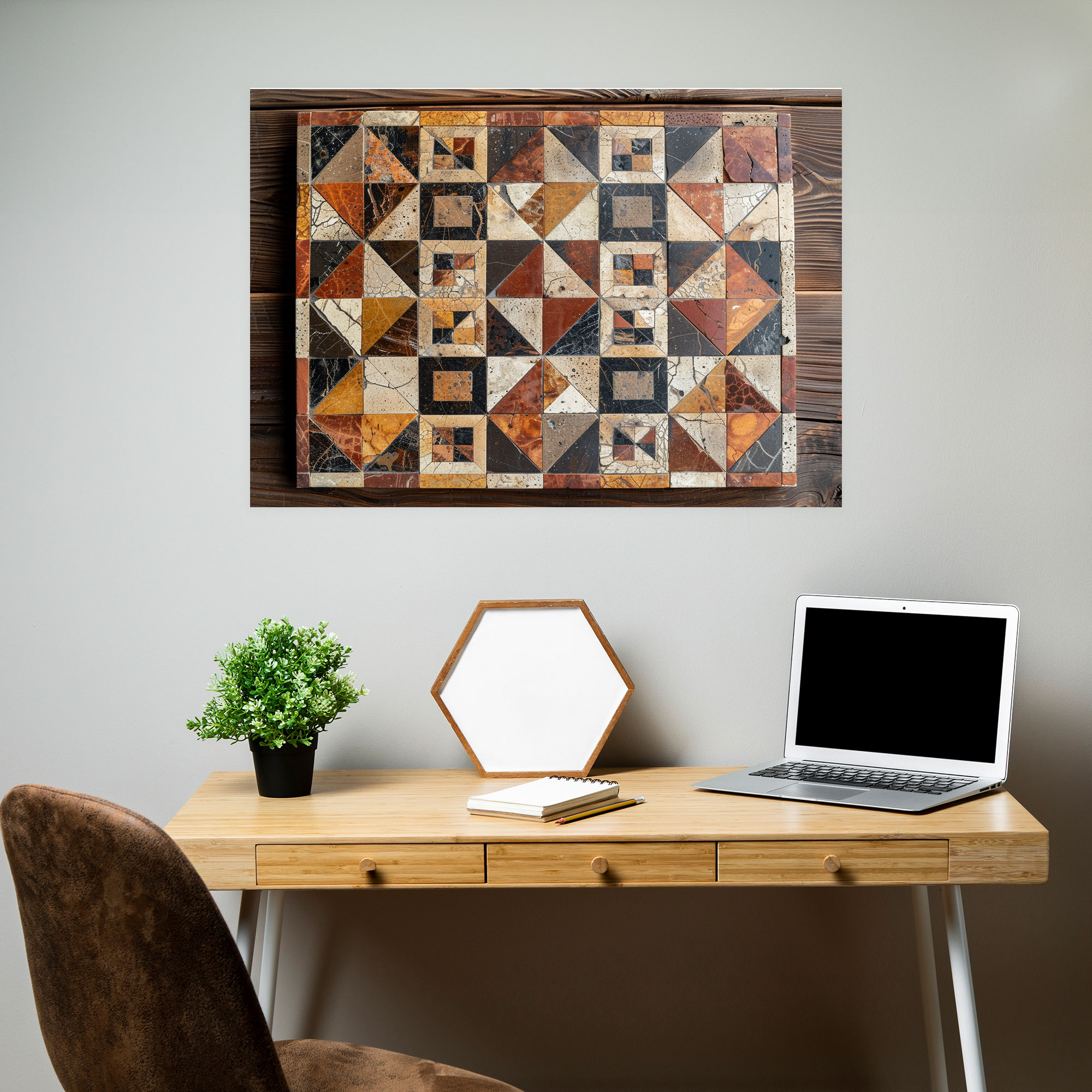 Classicism Canvas Print: Ancient Roman Mosaic - Classicism, Canvas, Wall Decoration, Home Decoration
