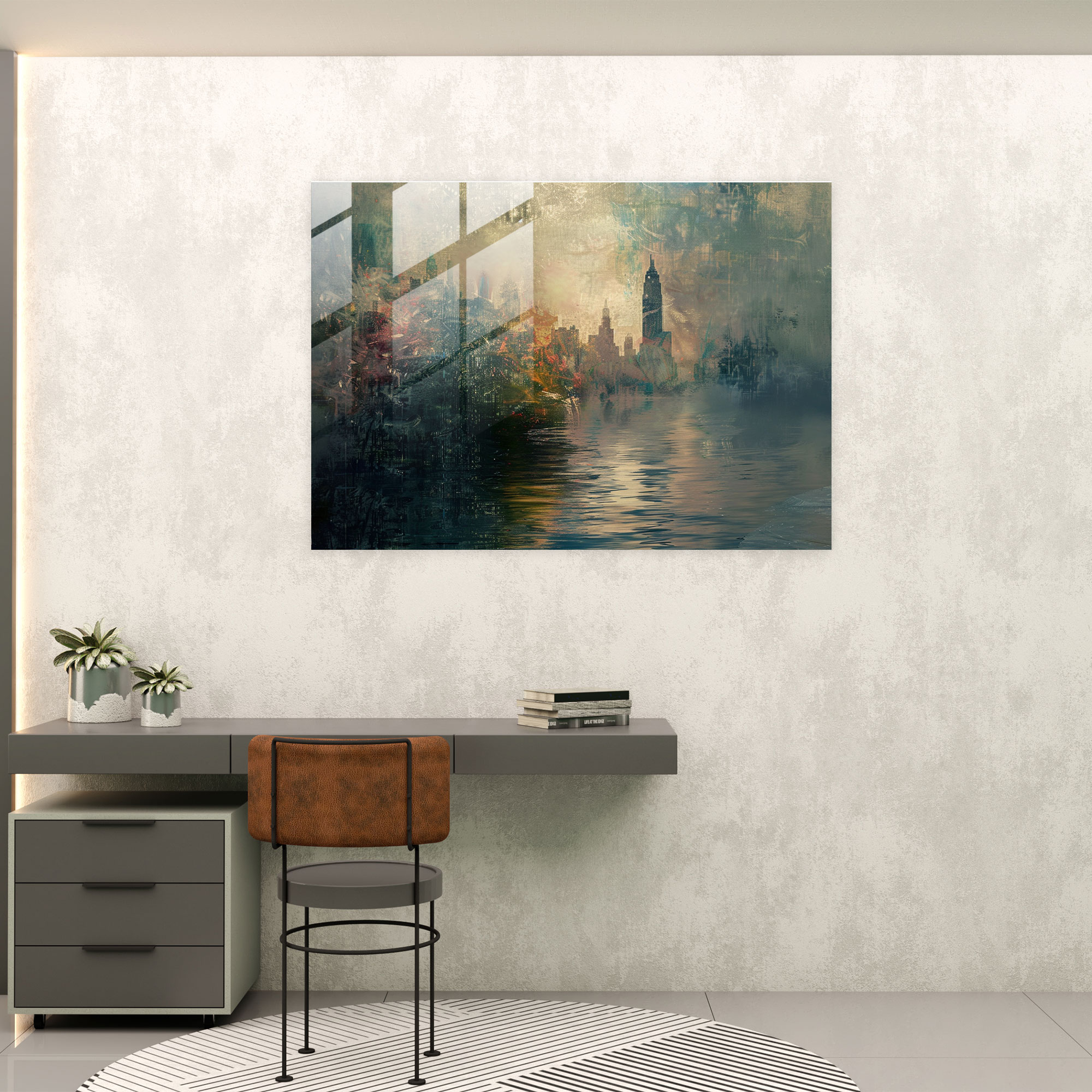 Claude Monet Cityscape Glass Wall Art - Claude Monet, Wall Decoration, Glass Art, Claude Monet