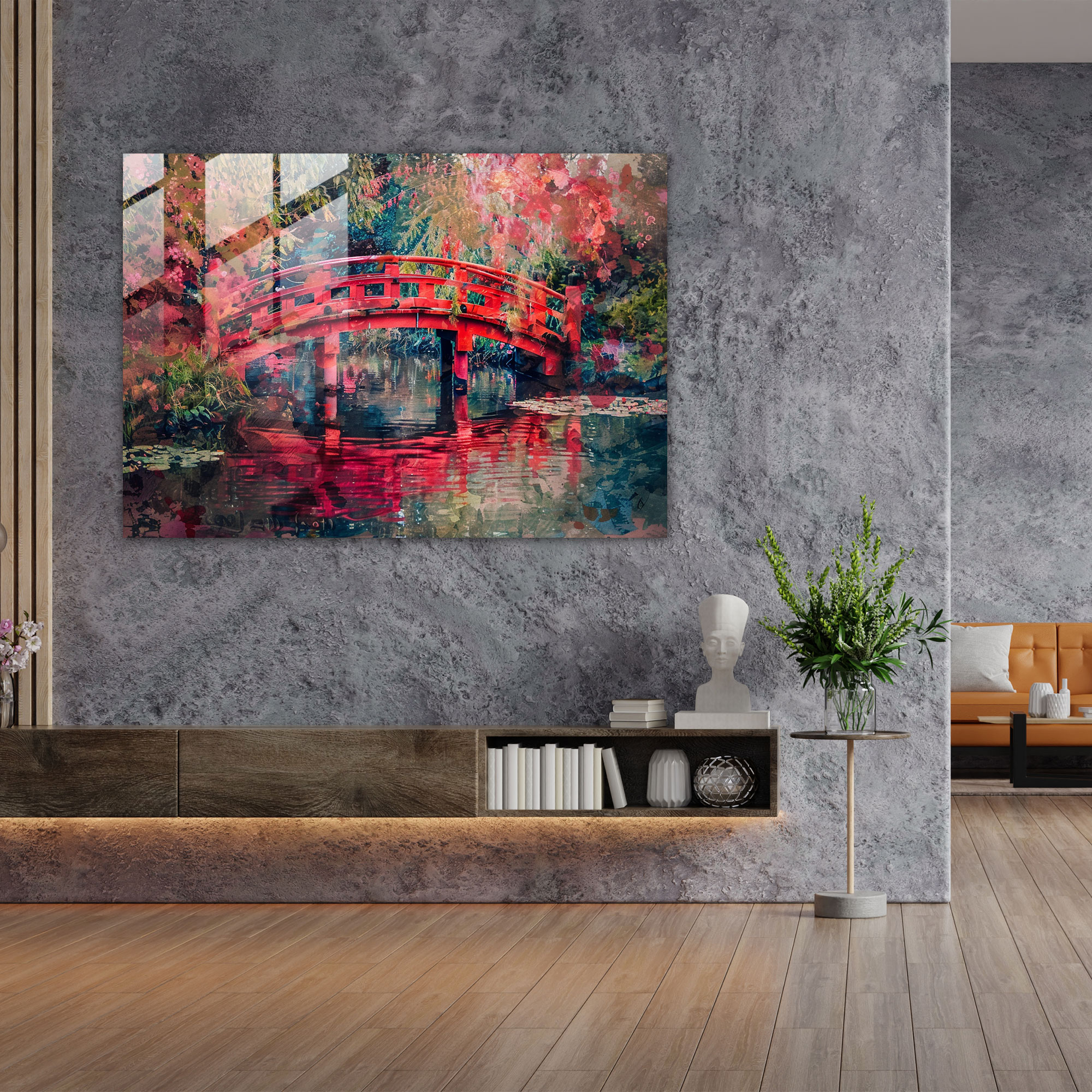 Claude Monet Glass Print - Japanese Bridge - Claude Monet, Glass Art, Modern Art, Home Decoration