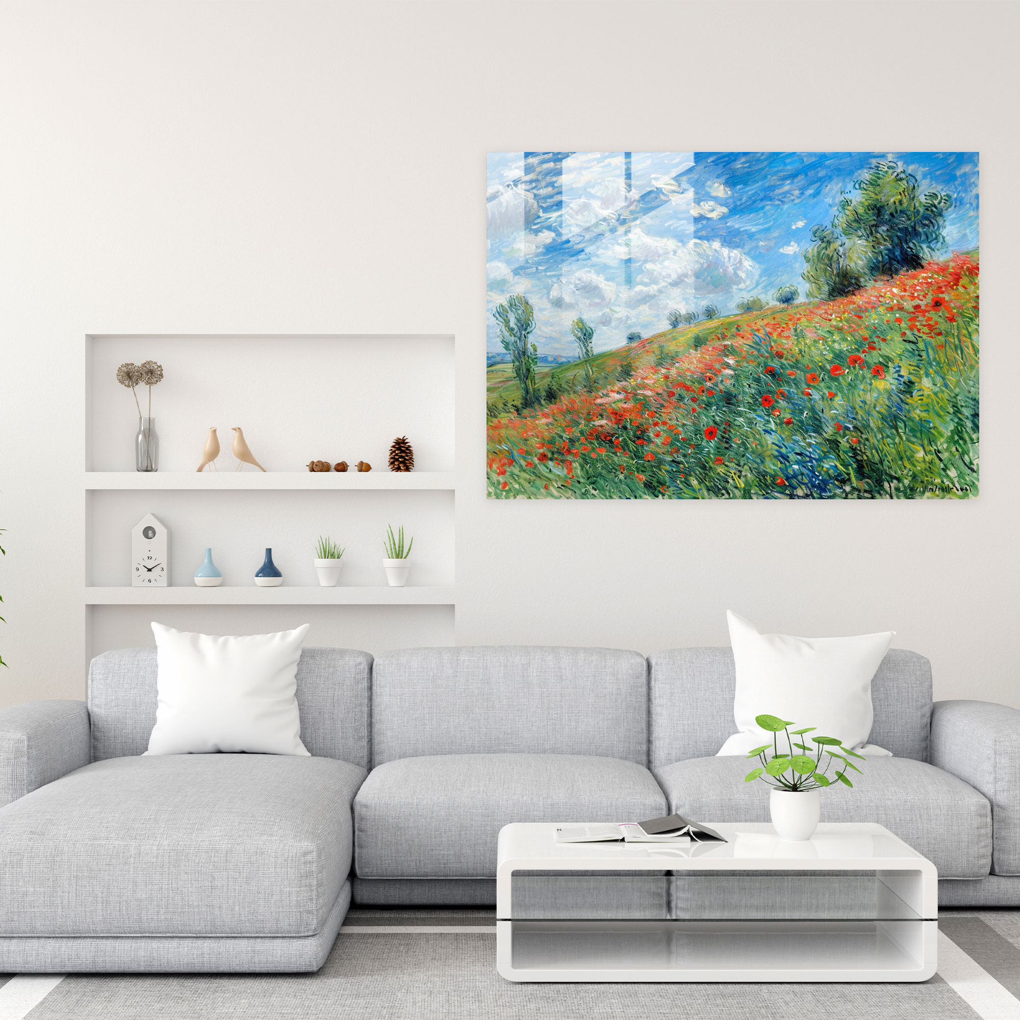 Claude Monet Colorful Poppies Home Decoration - Claude Monet, Wall Decoration, Home Decoration, Claude Monet