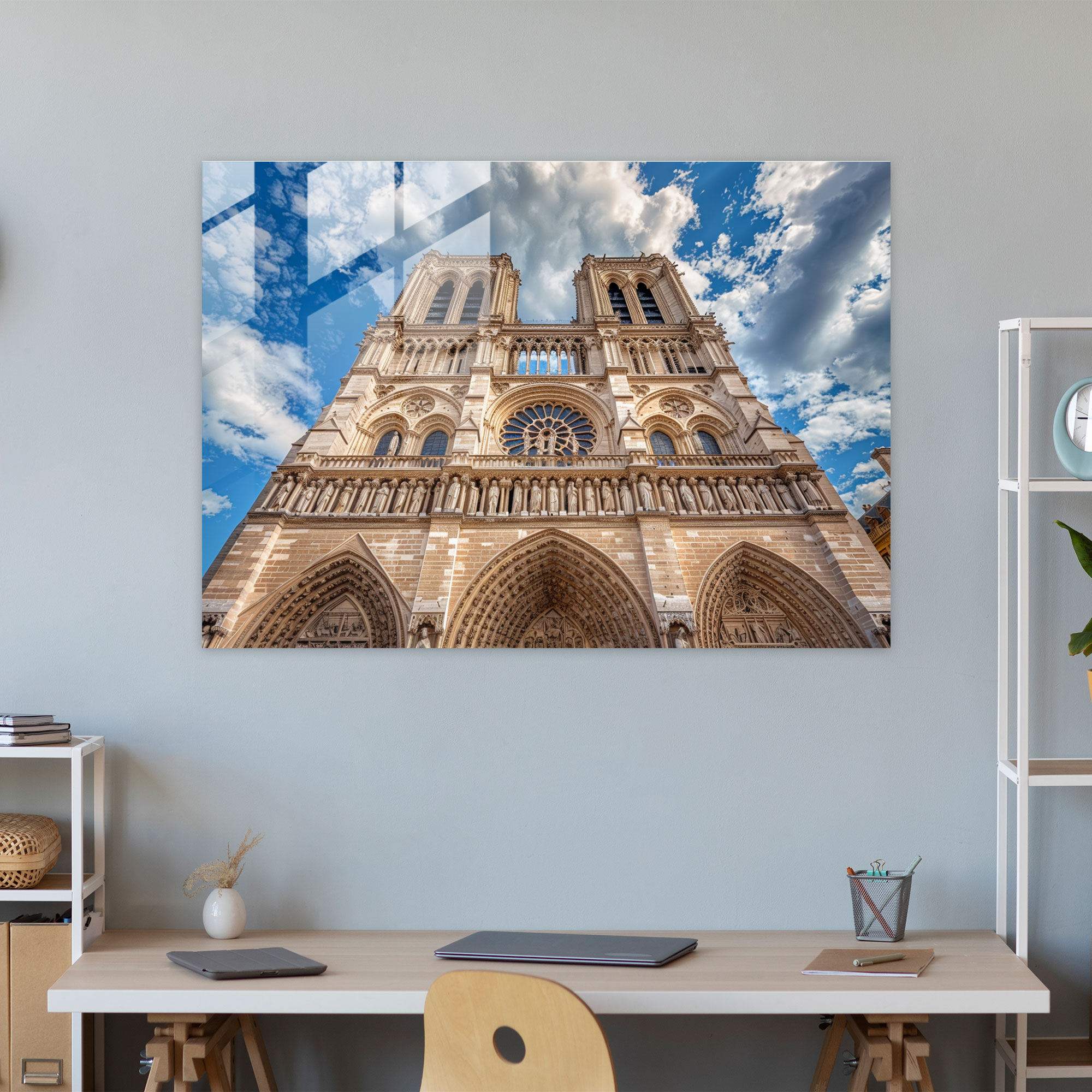 Claude Monet Majestic Cathedral Wall Decoration - Claude Monet, Home Decoration, Glass Print, Claude Monet