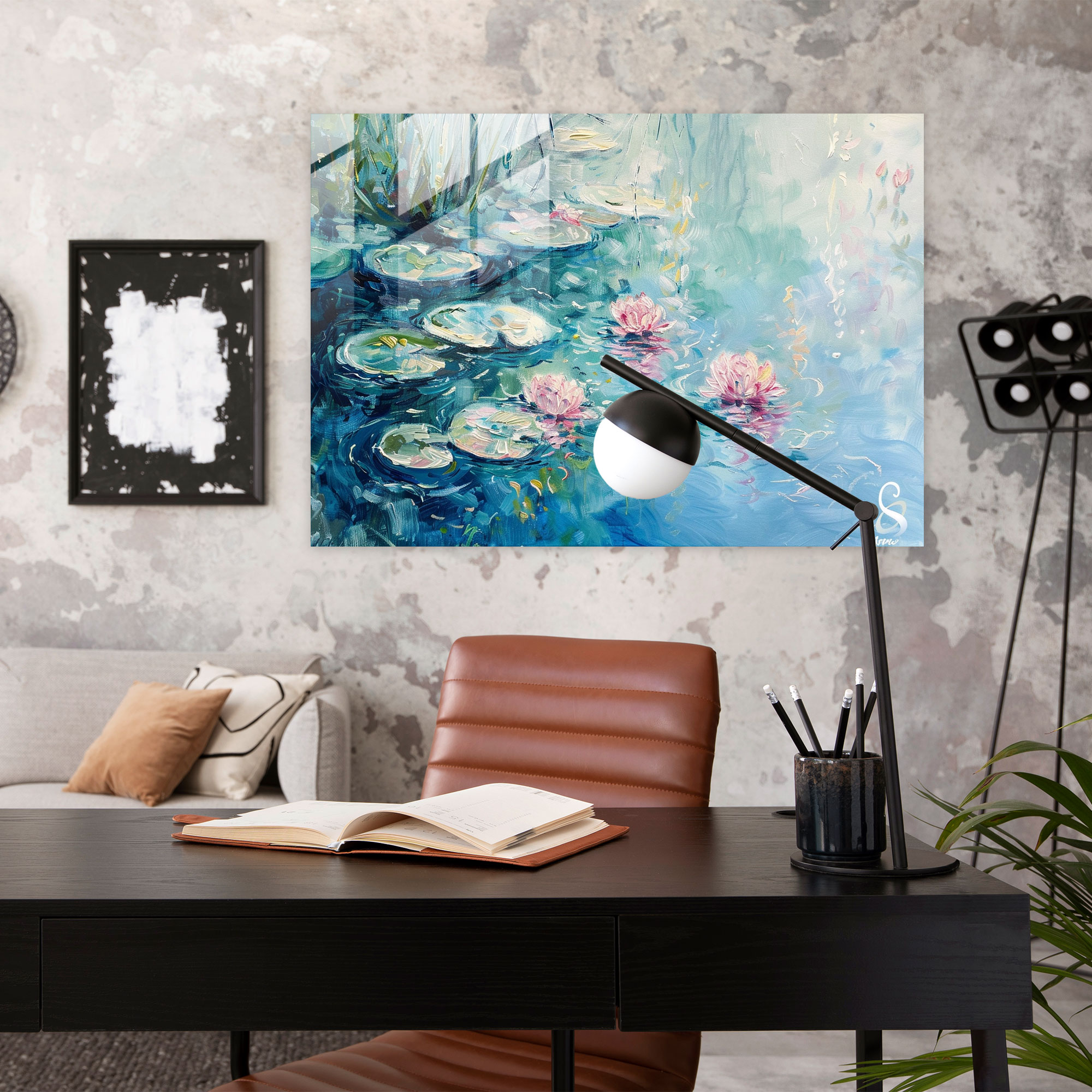 Claude Monet Glass Print Water Lilies Home Decoration - Claude Monet, Glass Print, Home Decoration, Claude Monet