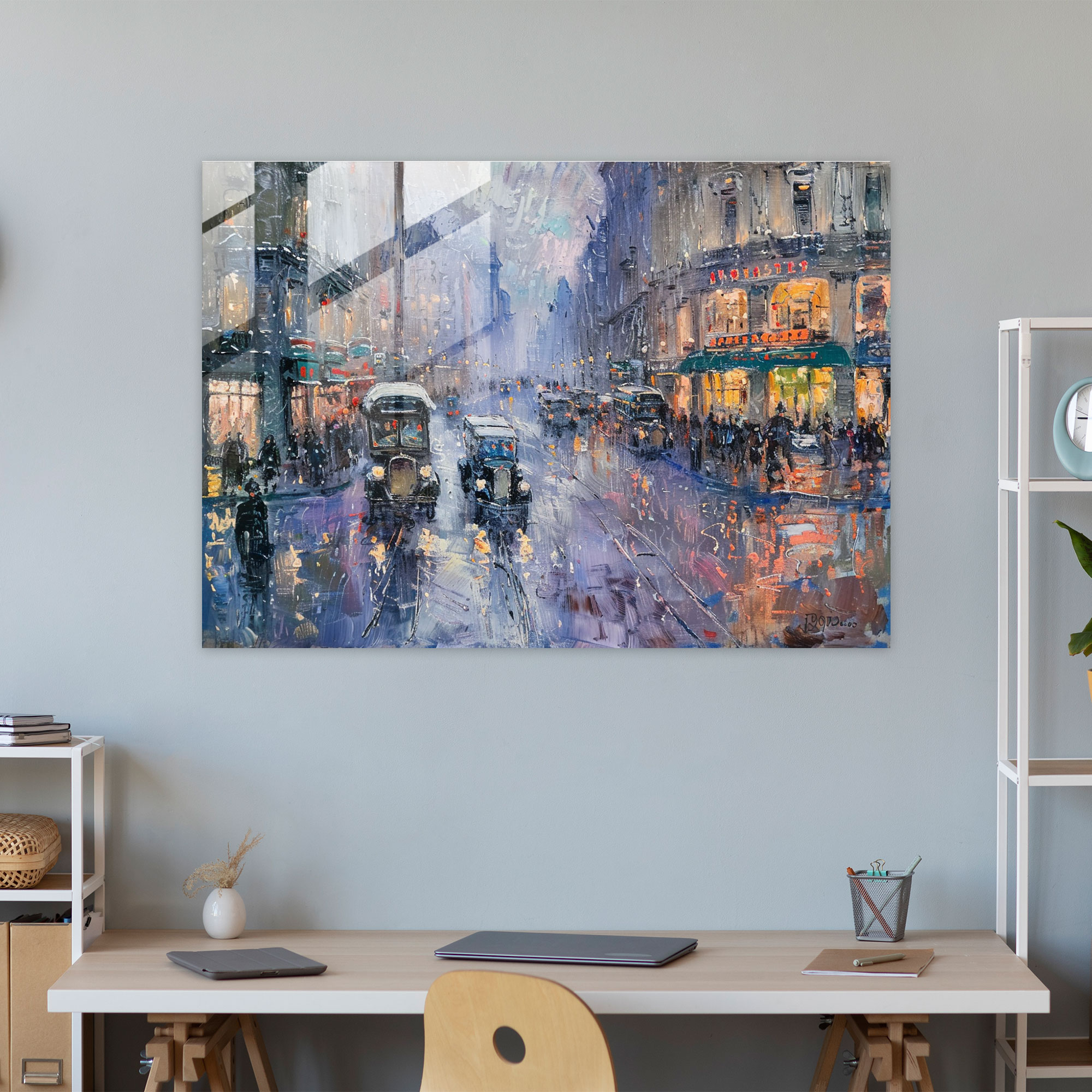 Claude Monet Glass Print Impressionist Cityscape Home Decoration - Claude Monet, Home Decoration, Modern Art, Claude Monet