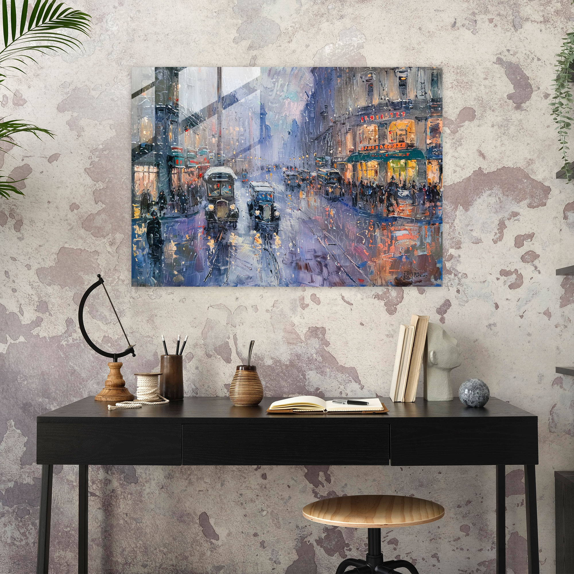 Claude Monet Glass Print Impressionist Cityscape Home Decoration - Claude Monet, Home Decoration, Modern Art, Claude Monet