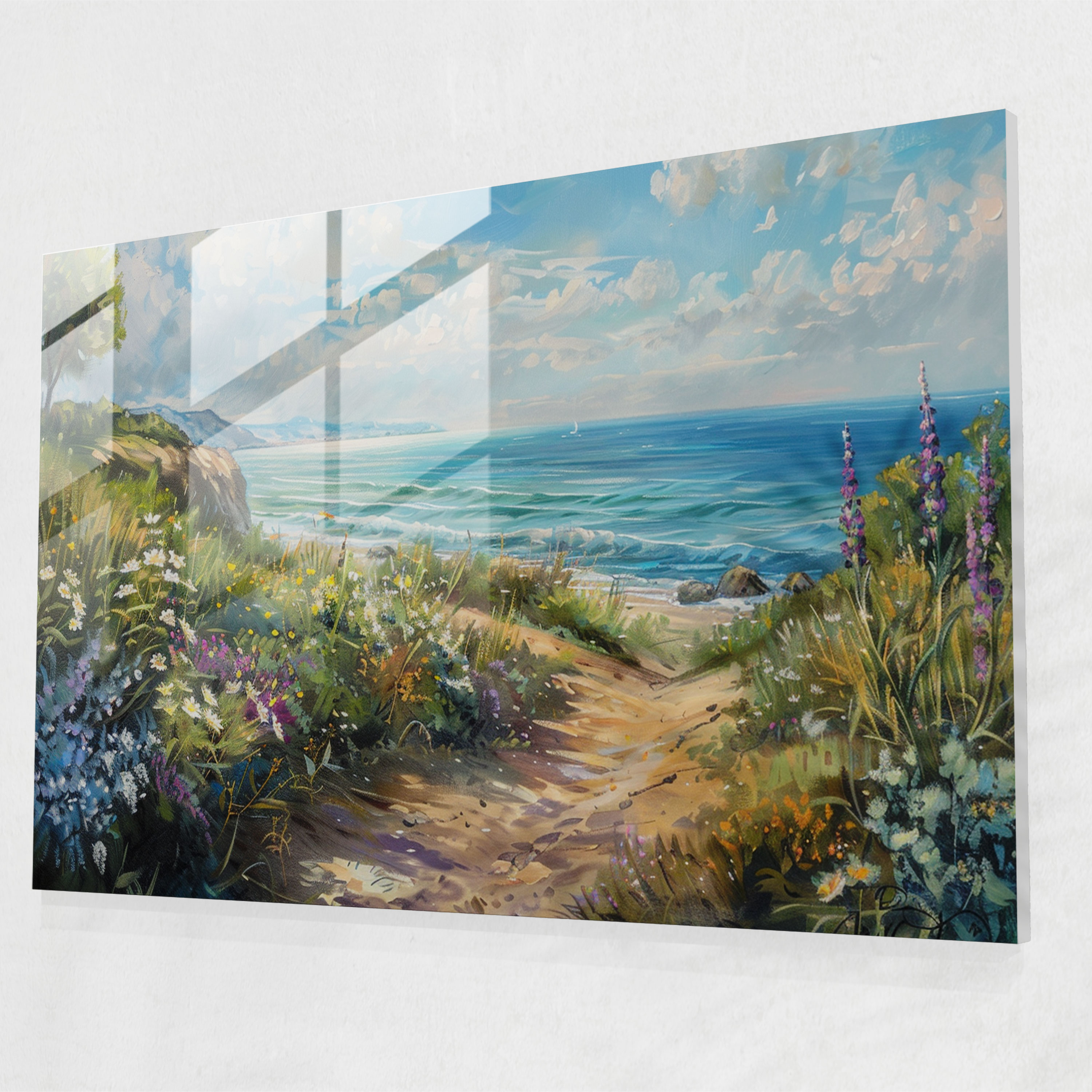 Claude Monet Glass Print Coastal Seaside Home Decoration - Claude Monet, Home Decoration, Claude Monet, Modern Art