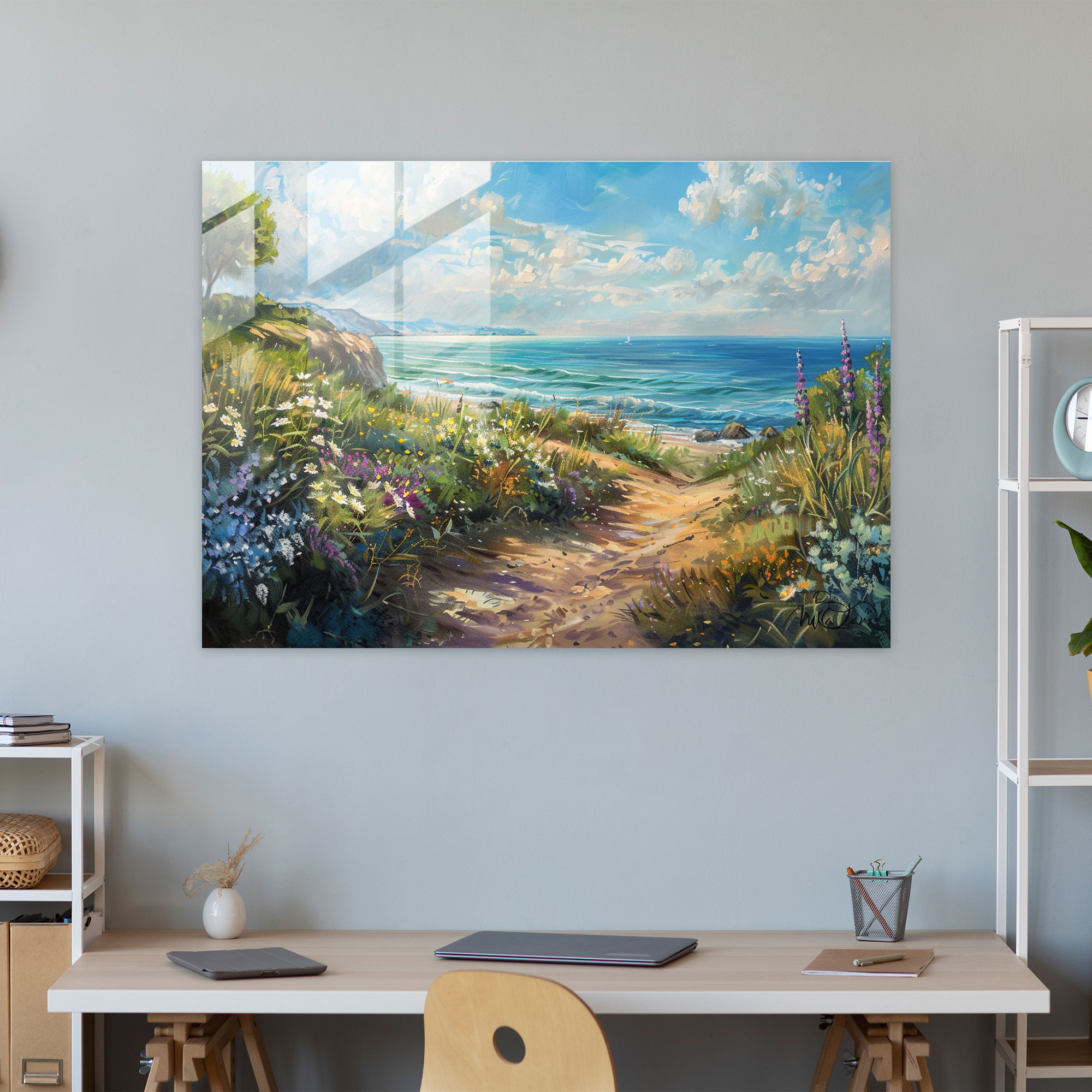 Claude Monet Glass Print Coastal Seaside Home Decoration - Claude Monet, Home Decoration, Claude Monet, Modern Art