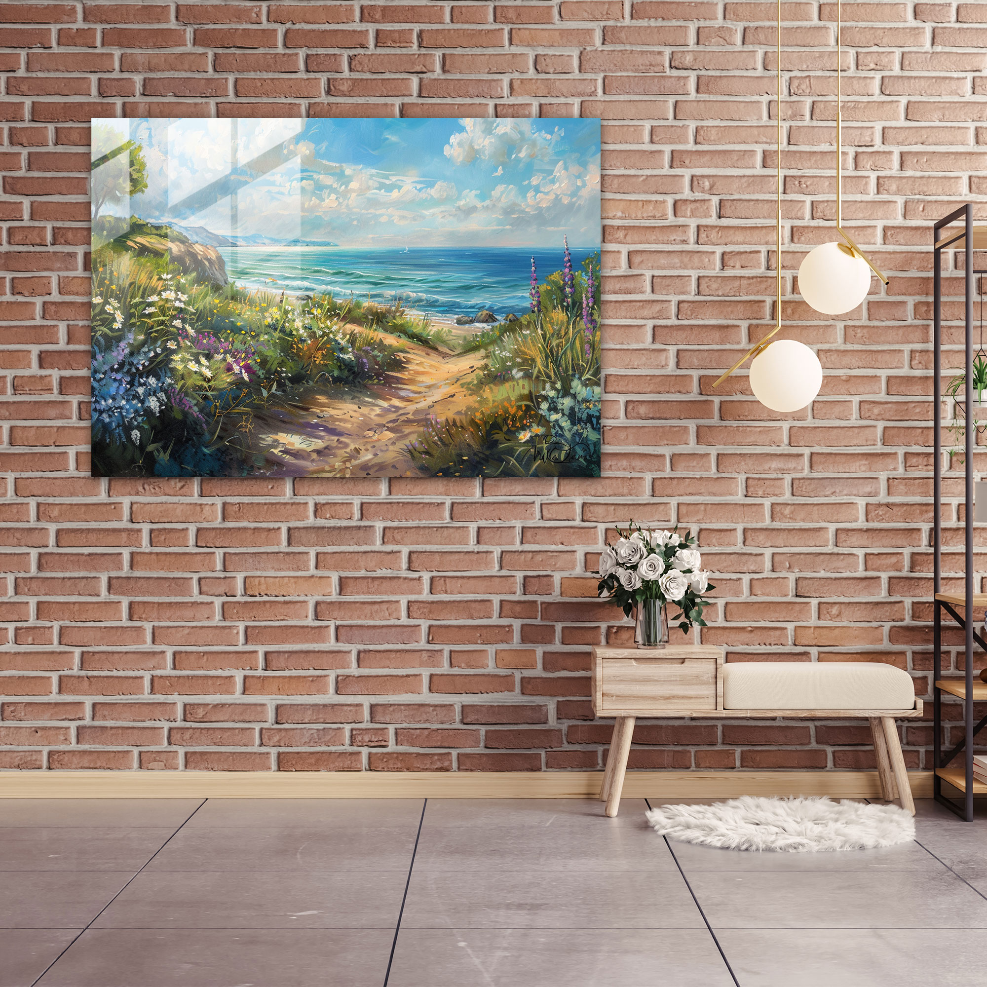 Claude Monet Glass Print Coastal Seaside Home Decoration - Claude Monet, Home Decoration, Claude Monet, Modern Art