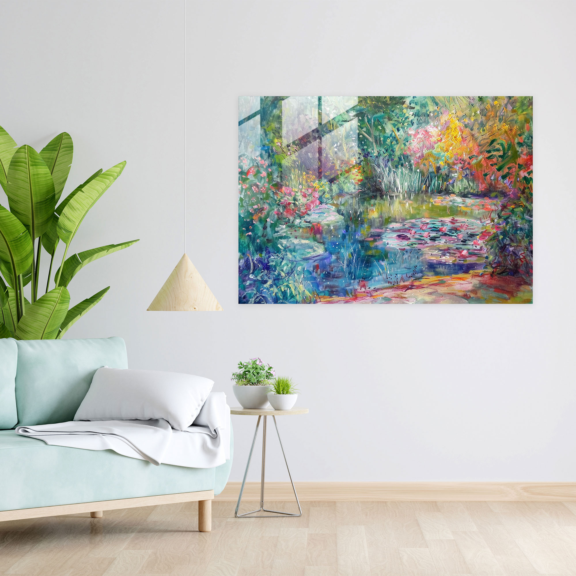 Impressionist Garden Glass Wall Art - Claude Monet, Glass Wall Art, Glass Art, Claude Monet