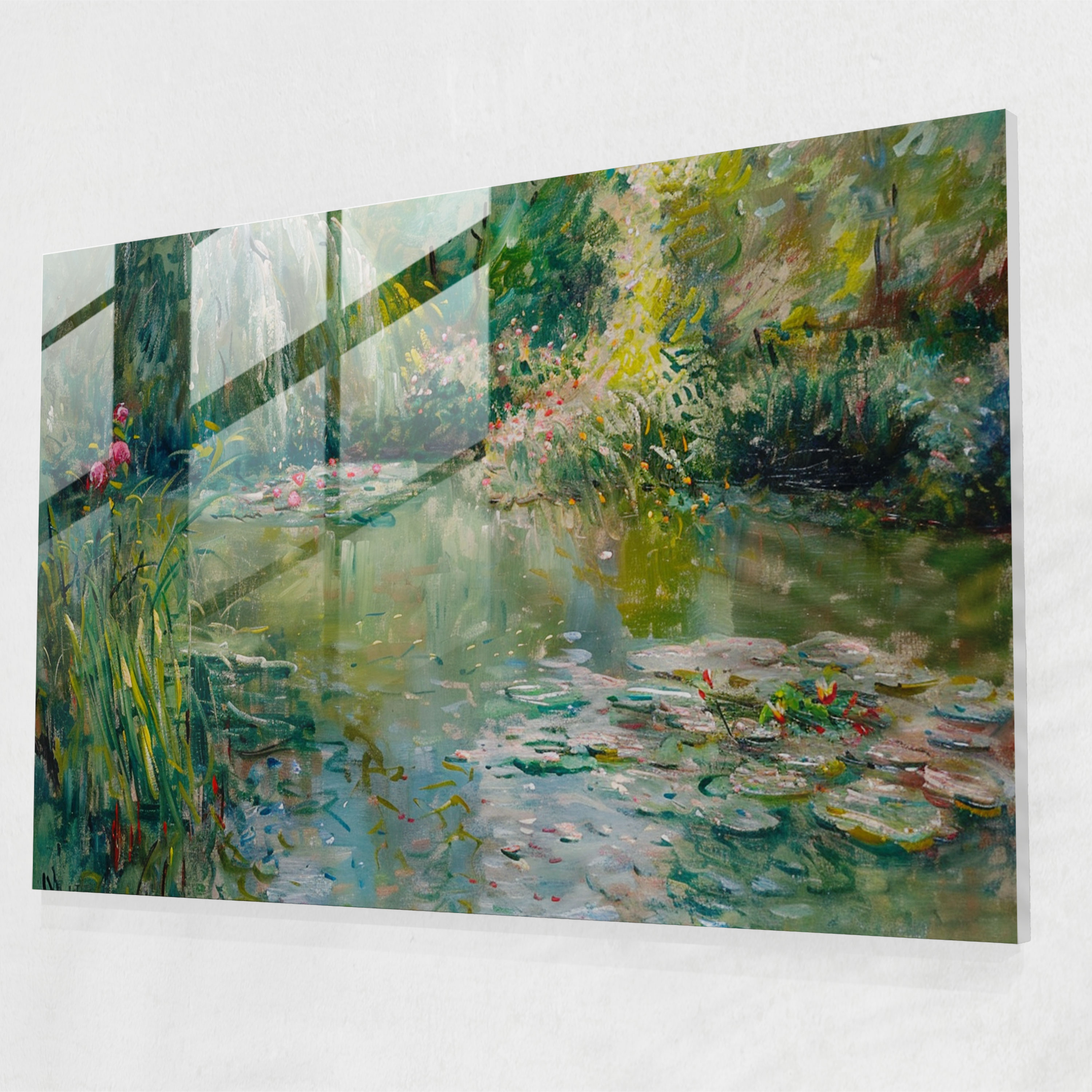 Claude Monet Glass Art Wall Decoration - Claude Monet, Glass Wall Art, Home Decoration, Wall Decoration