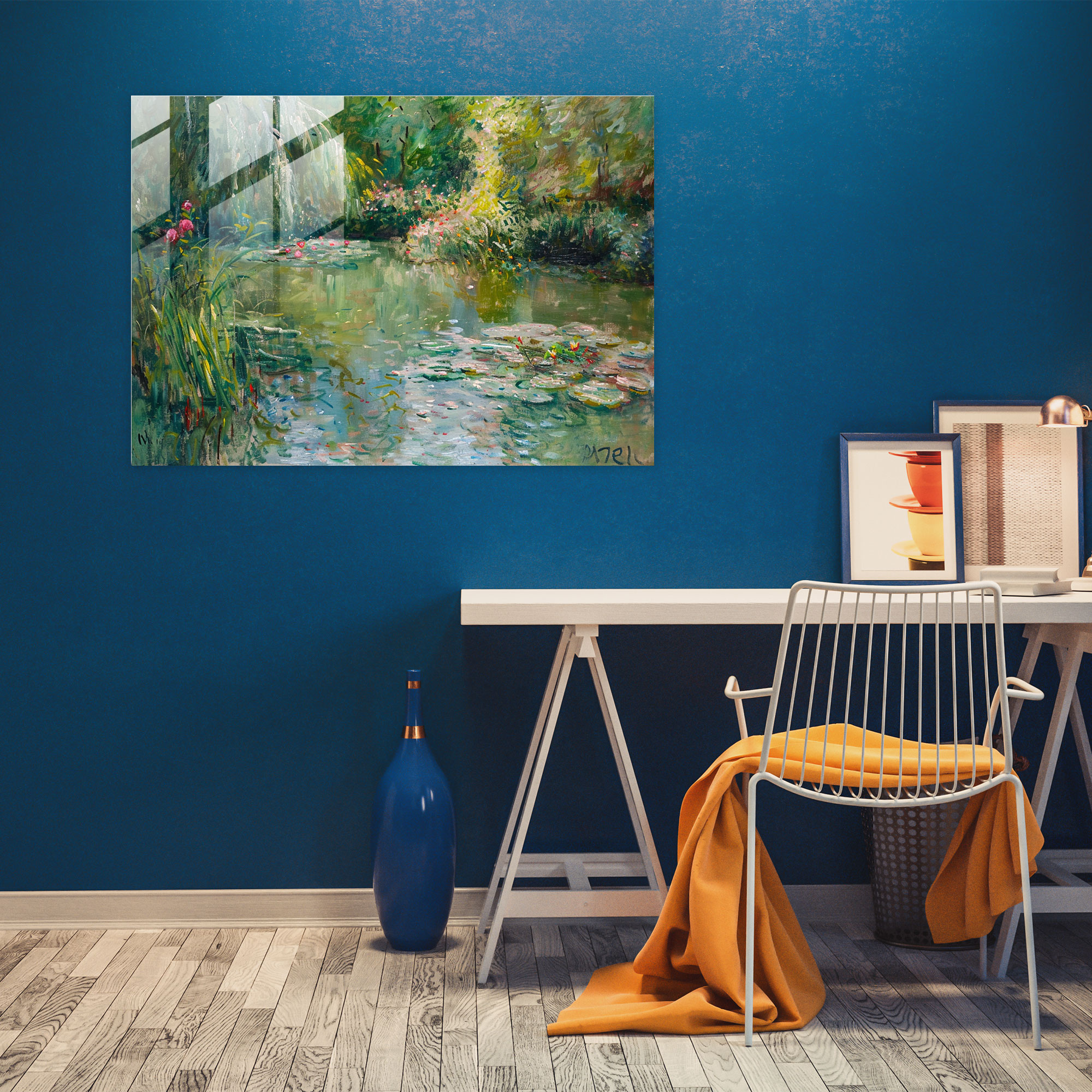 Claude Monet Glass Art Wall Decoration - Claude Monet, Glass Wall Art, Home Decoration, Wall Decoration
