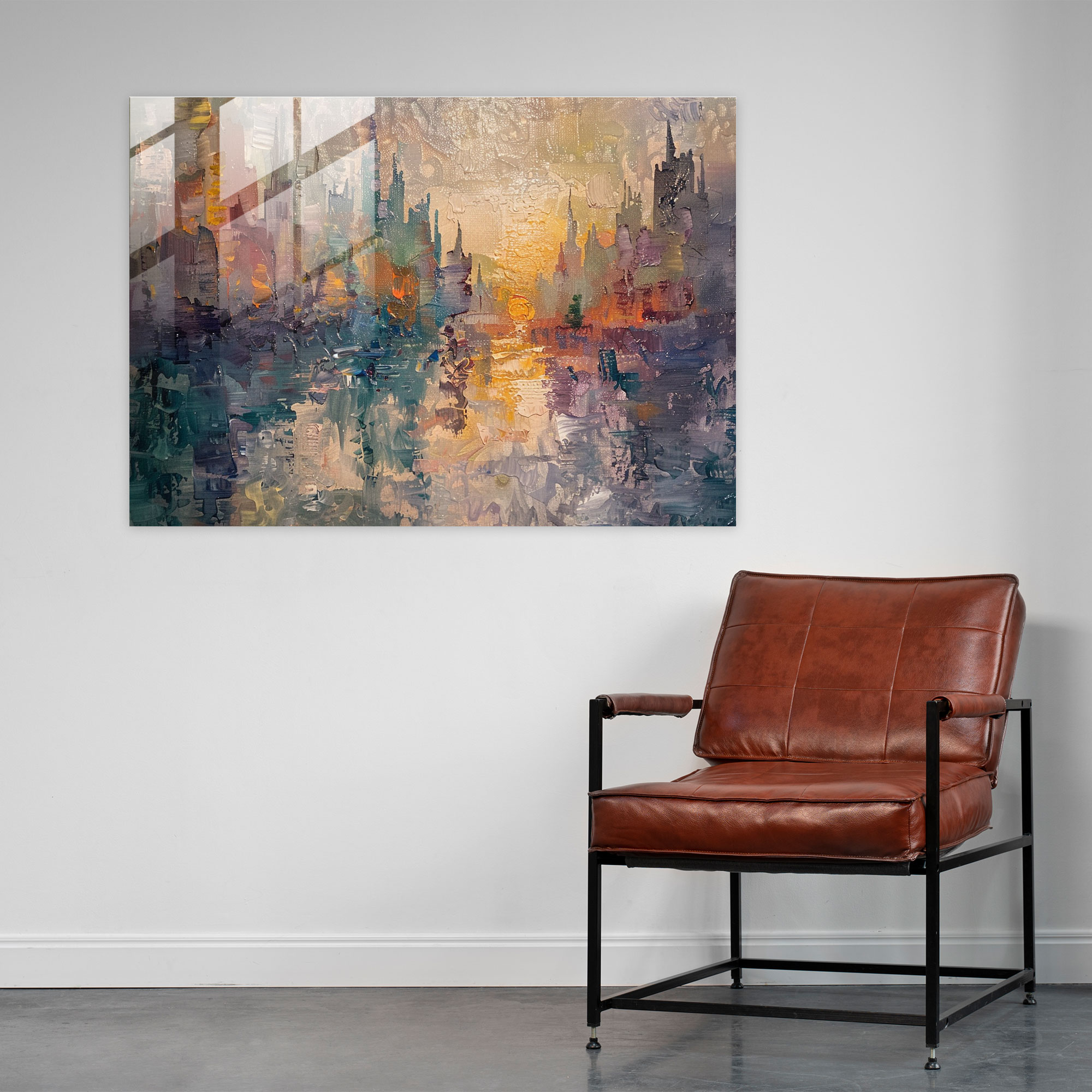 Claude Monet Modern Art Glass Print - Claude Monet, Glass Print, Urban, Cityscape