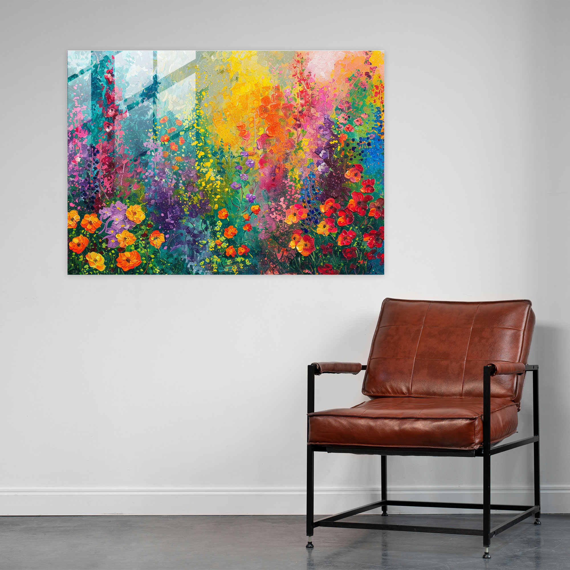 Claude Monet Glass Art Wall Decoration - Claude Monet, Modern Art, Colorful, Glass Art
