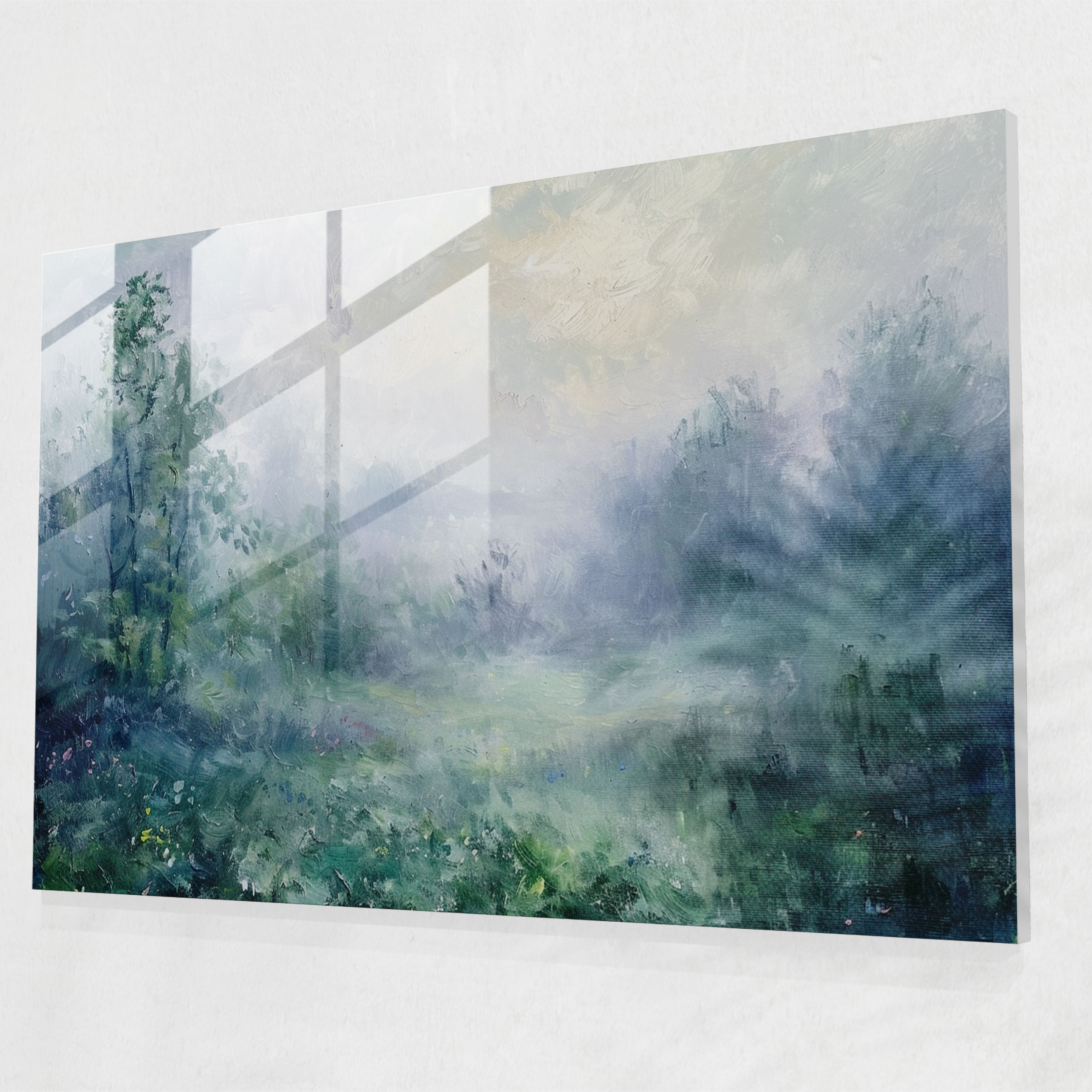 Claude Monet Modern Art Glass Print - Claude Monet, Claude Monet, Tranquil, Modern Art