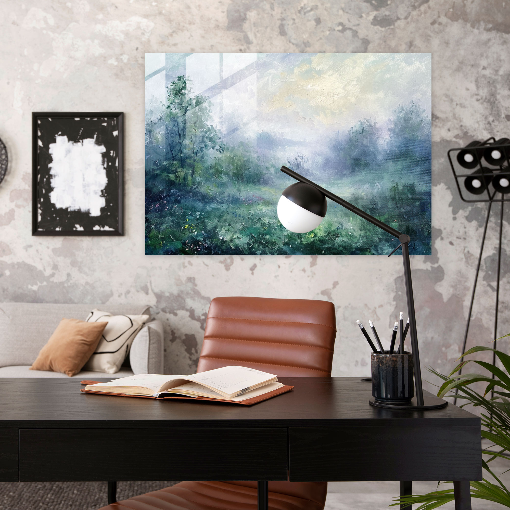 Claude Monet Modern Art Glass Print - Claude Monet, Claude Monet, Tranquil, Modern Art