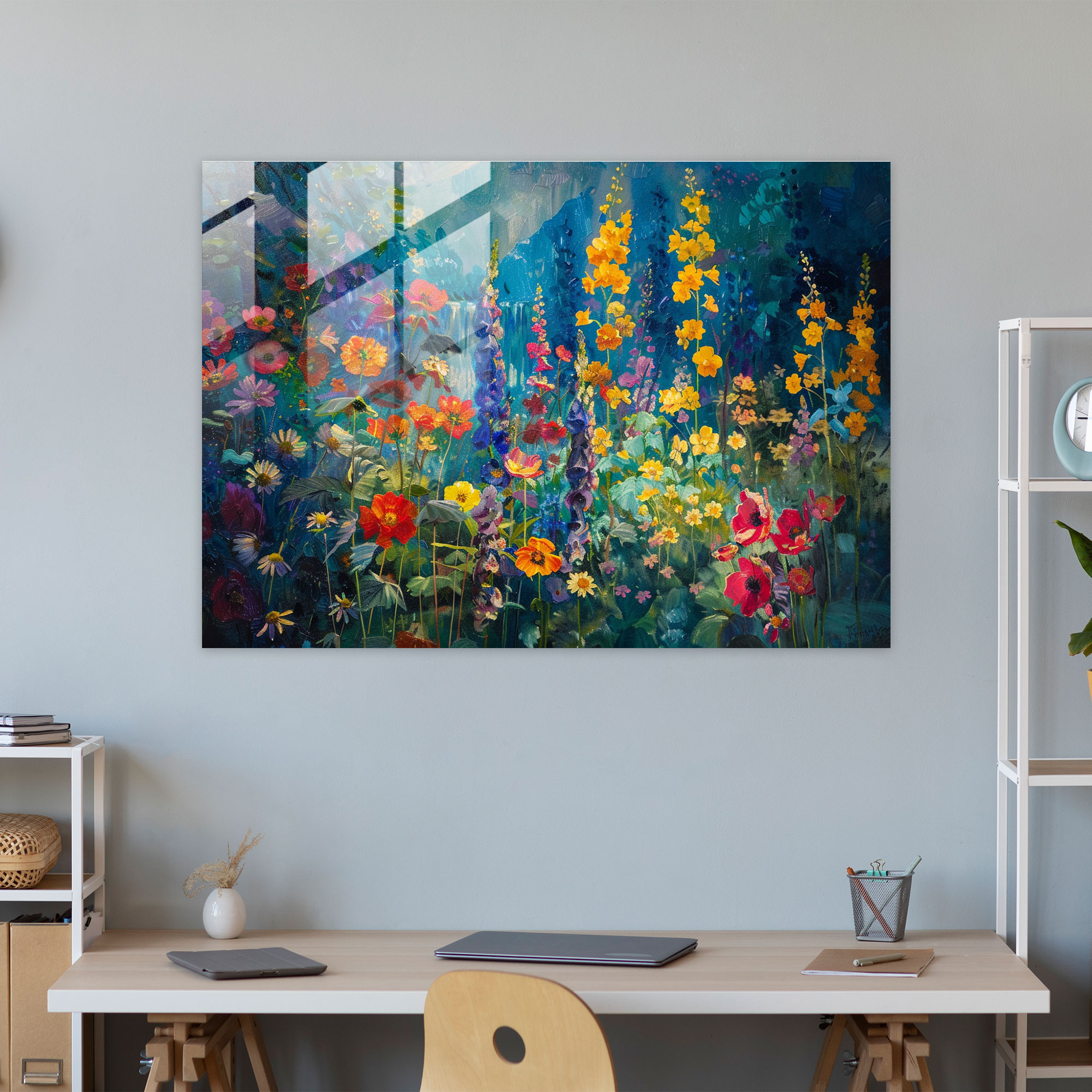 Claude Monet Garden Glass Wall Art - Claude Monet, Modern Art, Glass Print, Glass Wall Art