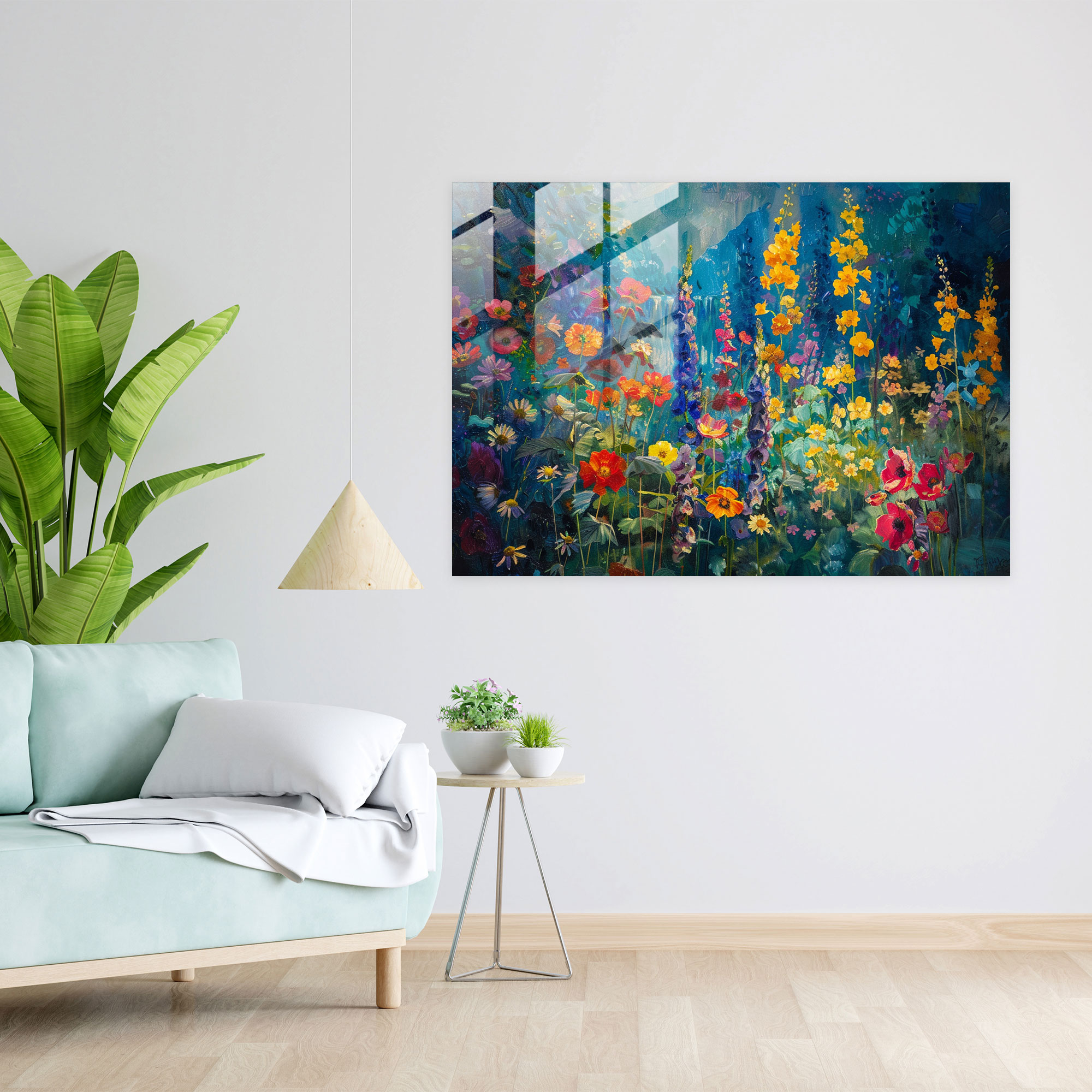Claude Monet Garden Glass Wall Art - Claude Monet, Modern Art, Glass Print, Glass Wall Art
