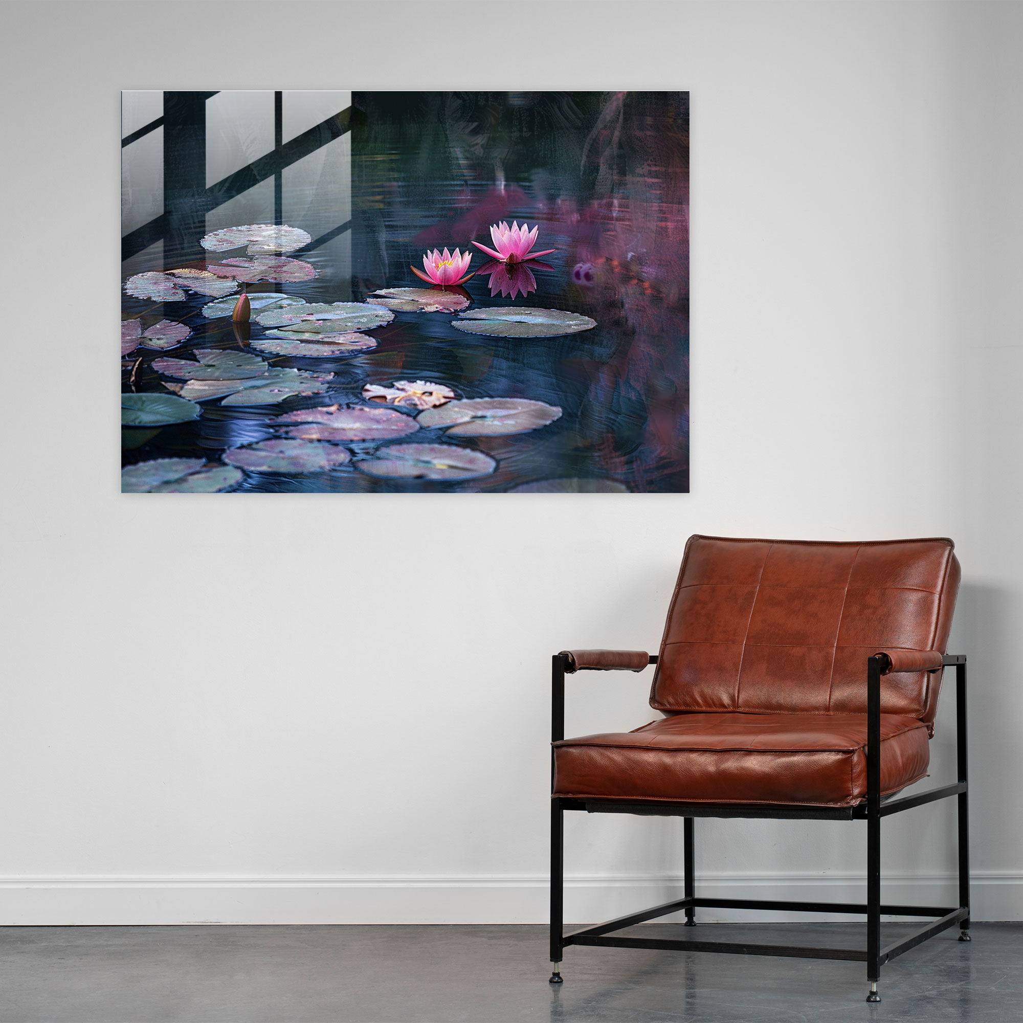 Claude Monet Glass Print - Lily Pond Glass Wall Art - Claude Monet, Claude Monet, Wall Decoration, Modern Art