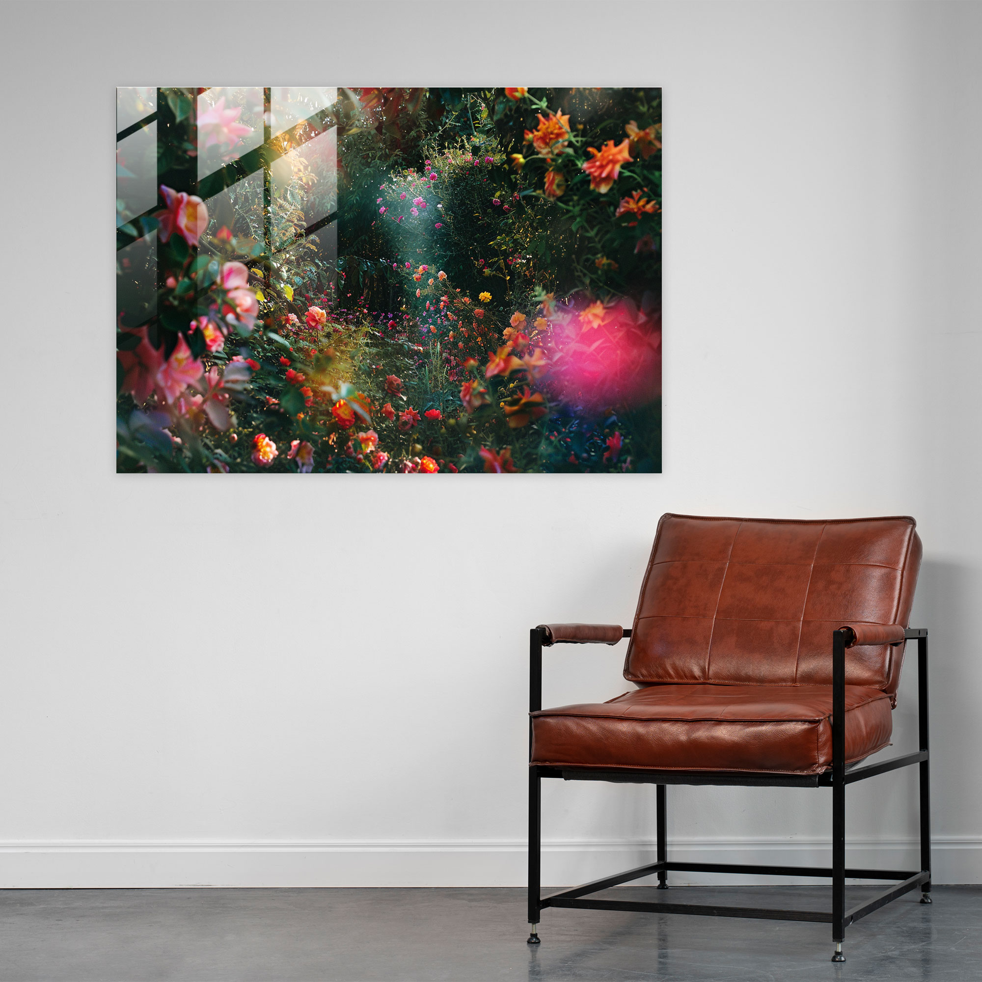 Claude Monet Glass Print - Blooming Garden Glass Wall Art - Claude Monet, Glass Wall Art, Glass Print, Claude Monet