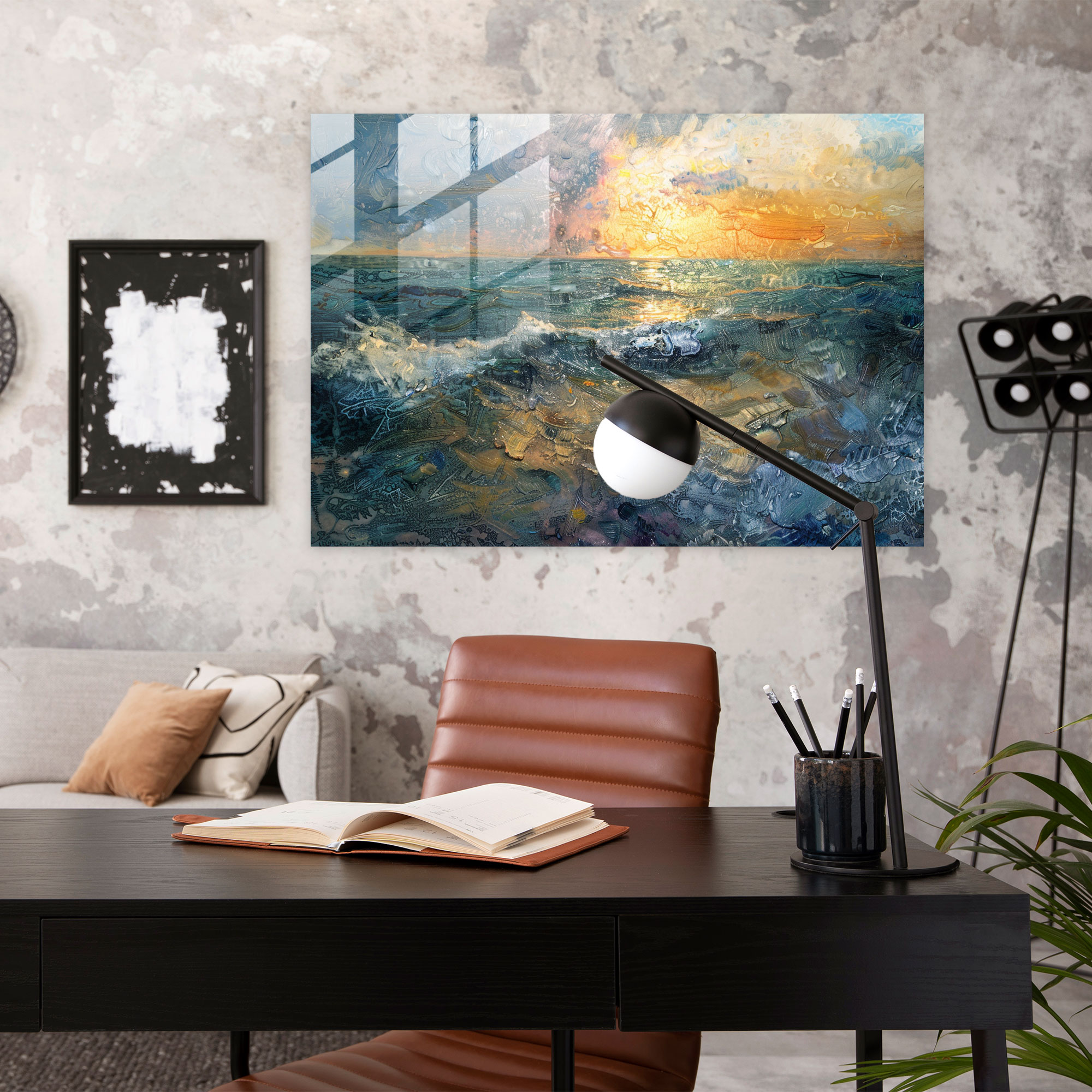 Claude Monet Impressionist Seascape Glass Print - Claude Monet, Glass Wall Art, Glass Print, Wall Decoration