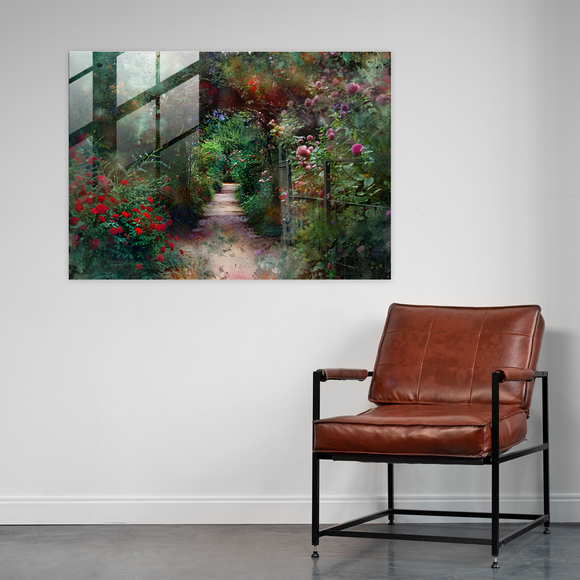 Claude Monet Home Decoration - Impressionist Garden - Claude Monet, Garden, Glass Print, Impressionist