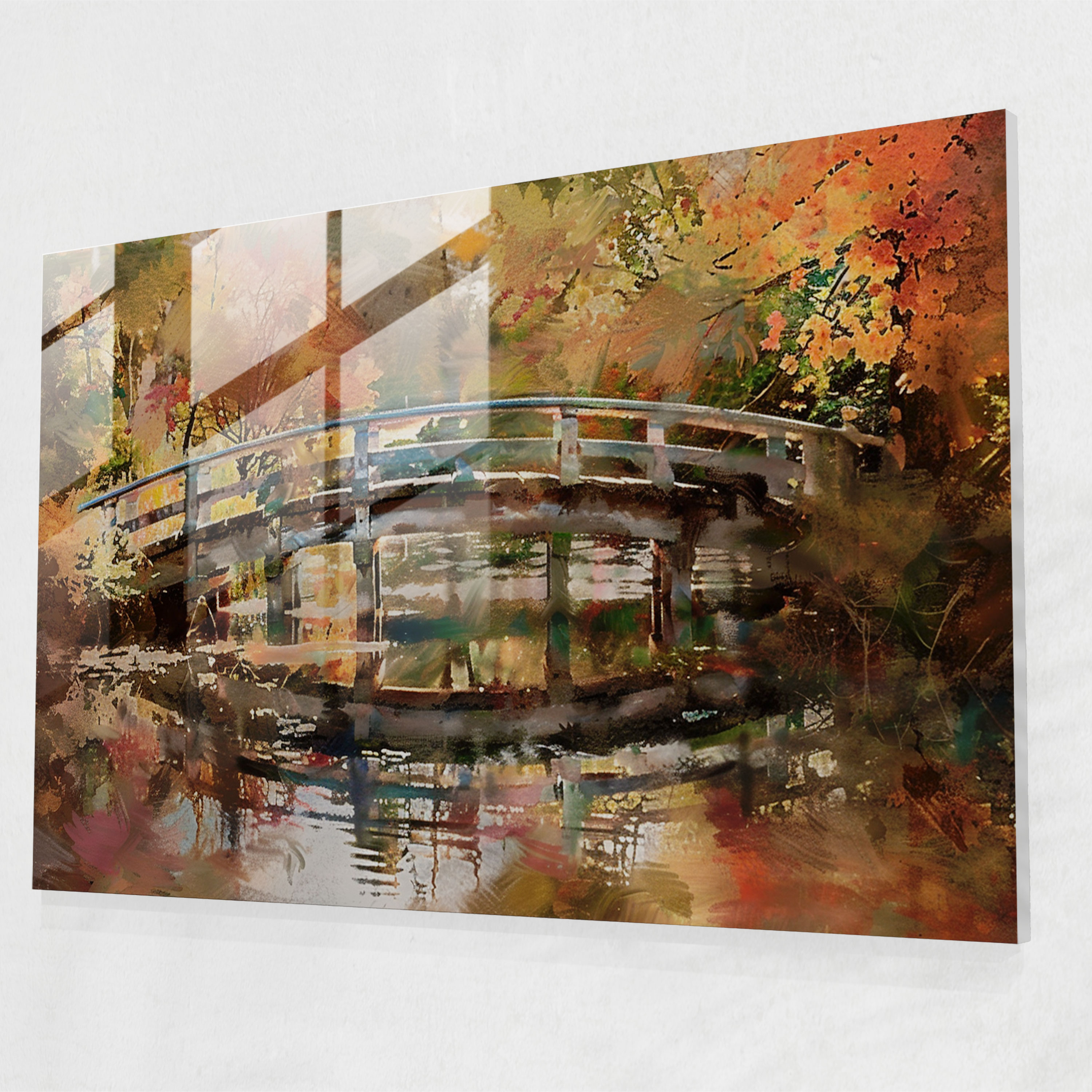 Claude Monet Home Decoration - Bridge Over Pond - Claude Monet, Pond, Bridge, Claude Monet