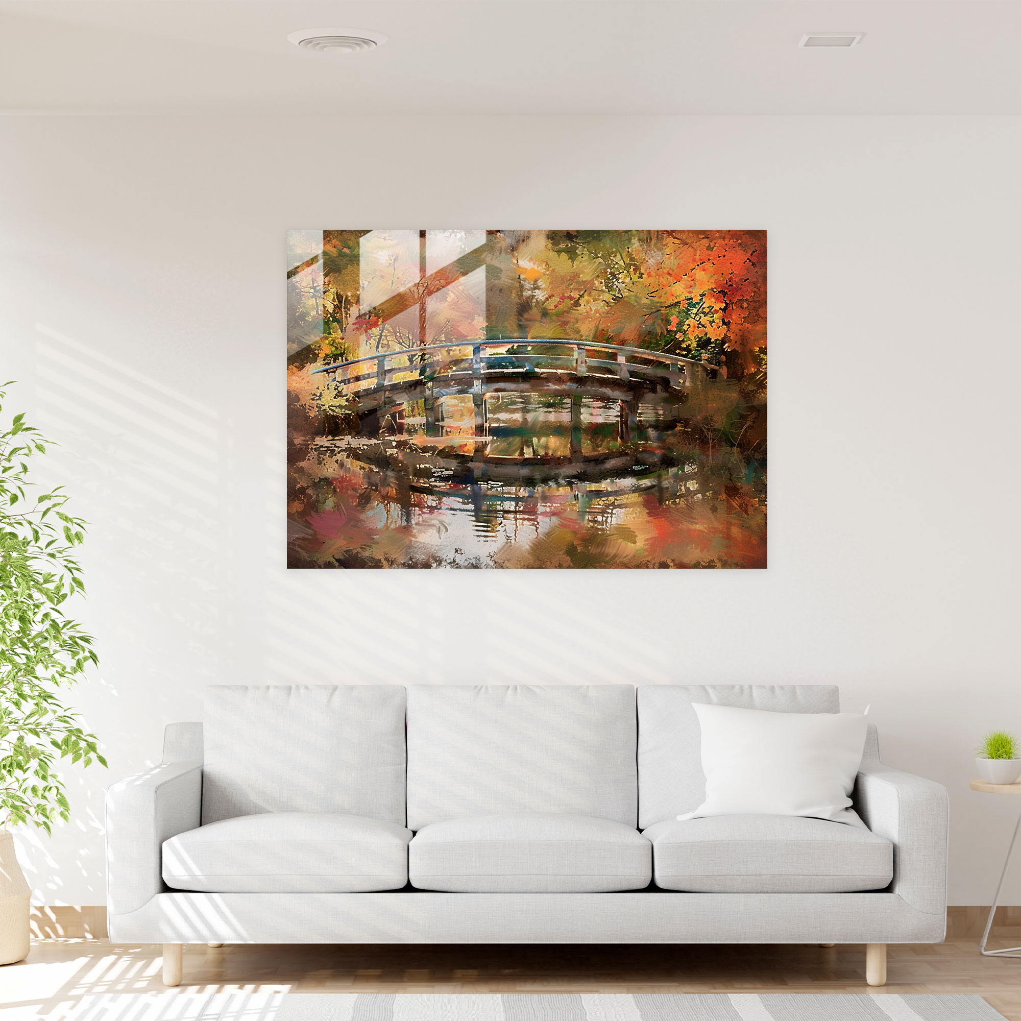 Claude Monet Home Decoration - Bridge Over Pond - Claude Monet, Pond, Bridge, Claude Monet