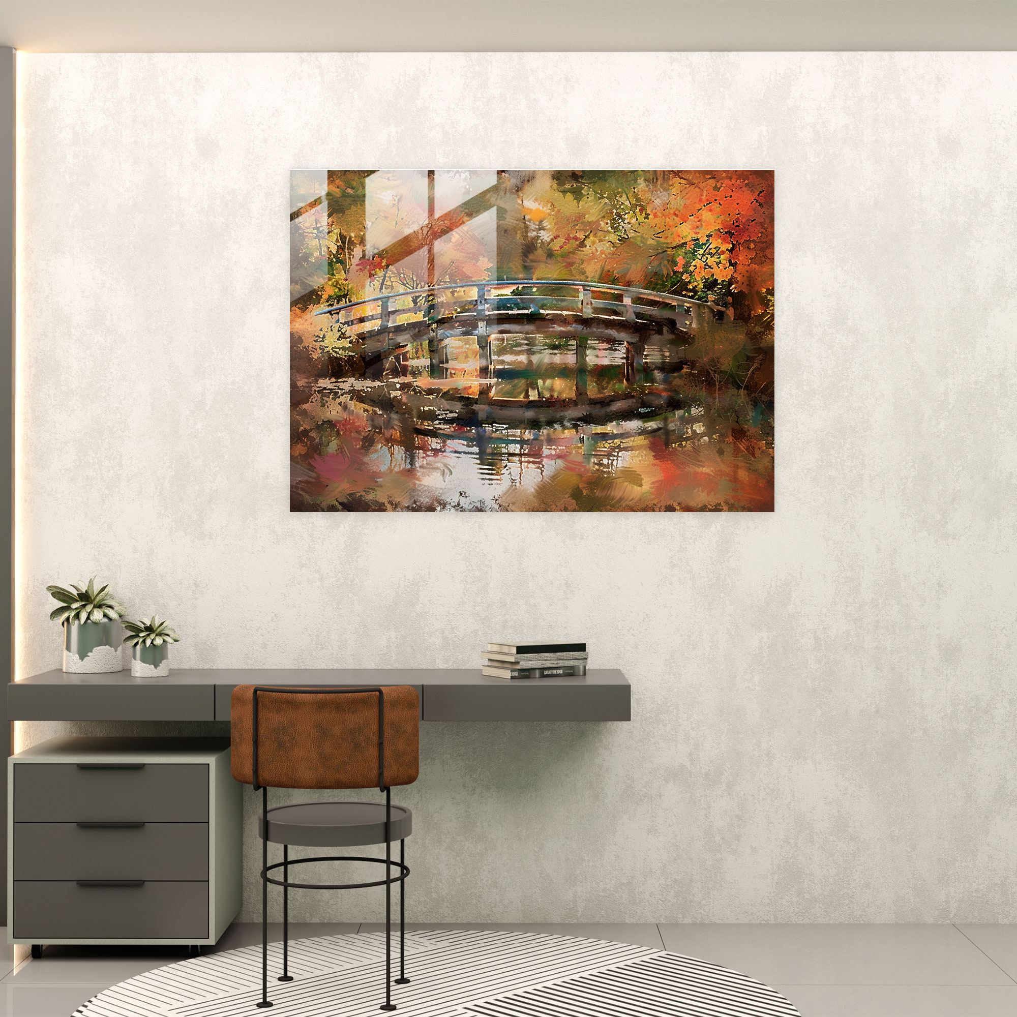 Claude Monet Home Decoration - Bridge Over Pond - Claude Monet, Pond, Bridge, Claude Monet