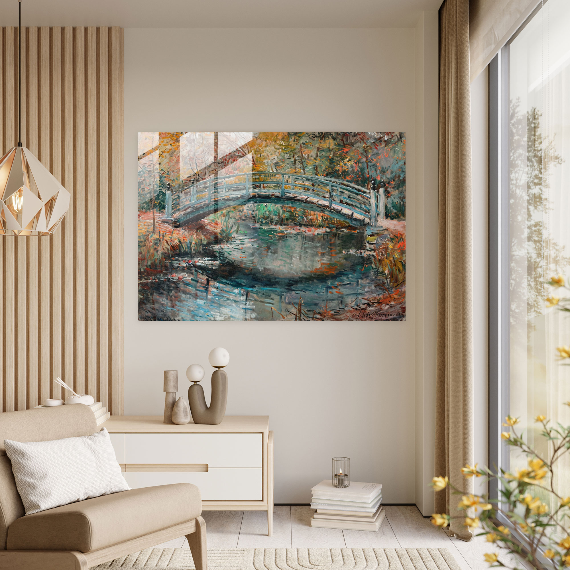 The Japanese Bridge Claude Monet Wall Decoration - Claude Monet, Home Decoration, Wall Decoration, Claude Monet
