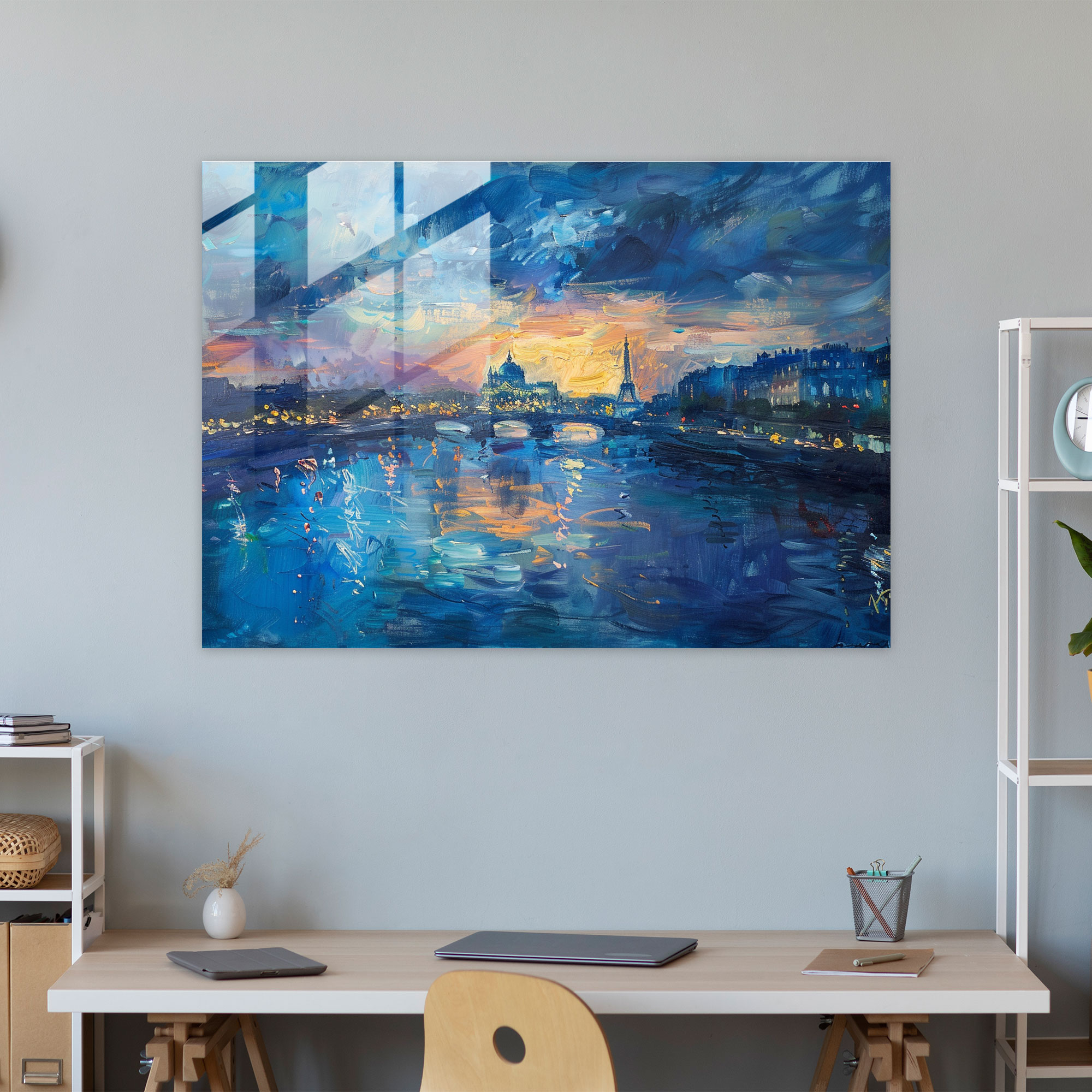 Claude Monet Cityscape Glass Print - Claude Monet, Glass Art, Glass Wall Art, Wall Decoration